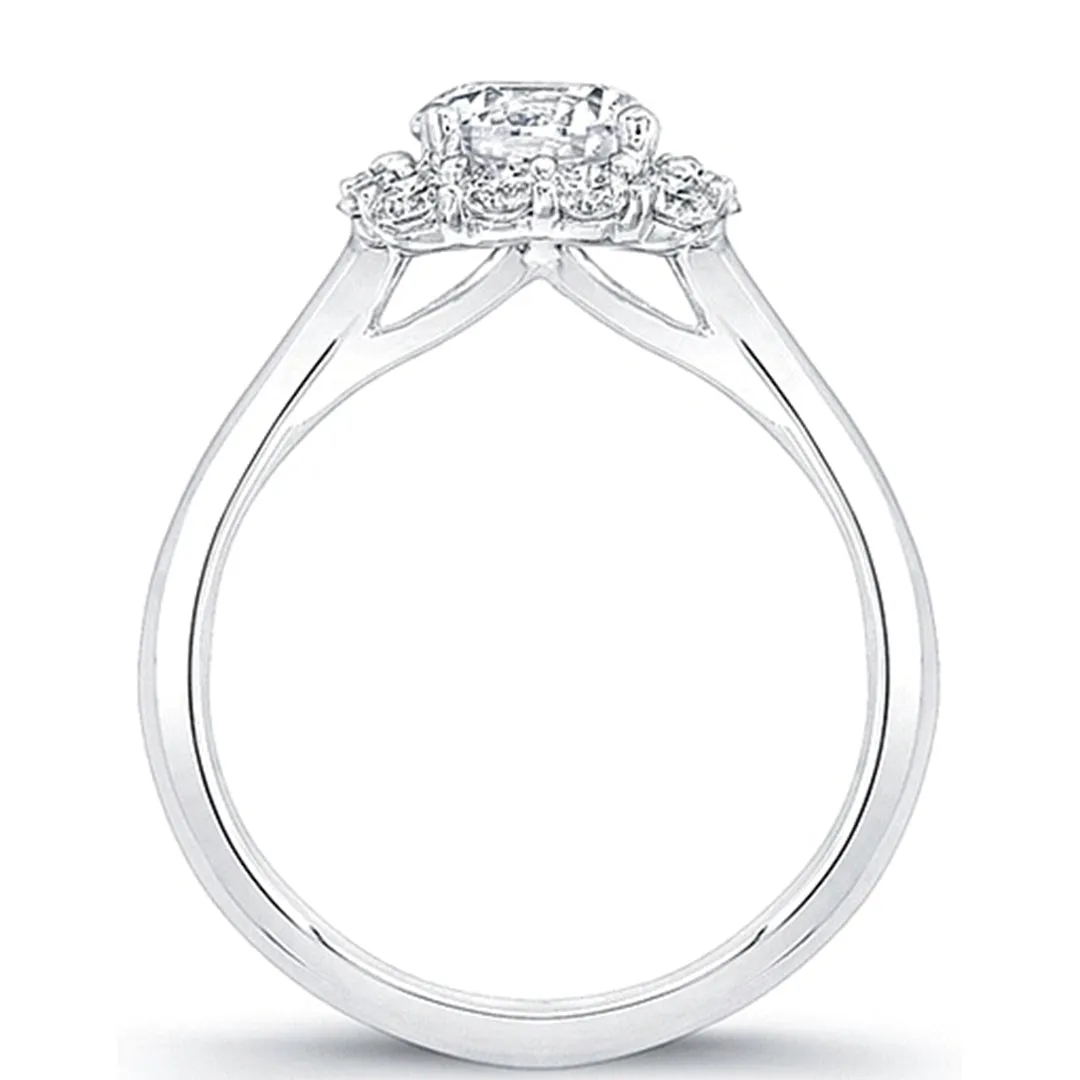 Coast Diamond Cushion Halo DIamond Engagement Ring