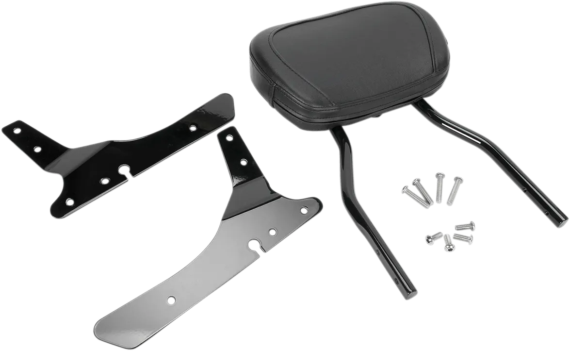 Cobra 602-1253B Short Round Sissy Bar - Black Powder-Coated