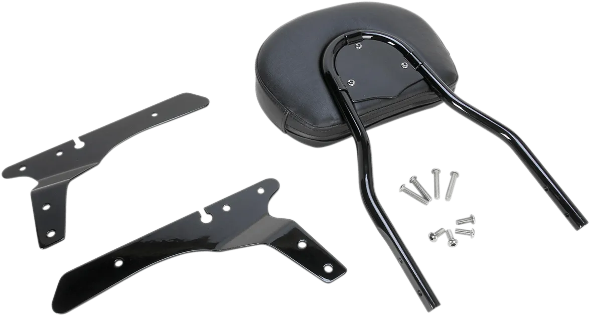 Cobra 602-1253B Short Round Sissy Bar - Black Powder-Coated