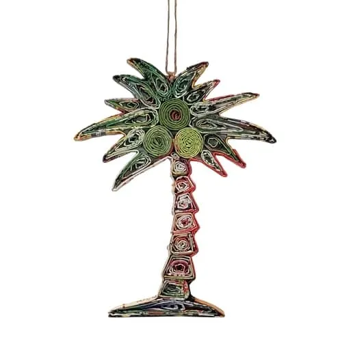 Coconut Tree Ornament - Recycled Paper: Large