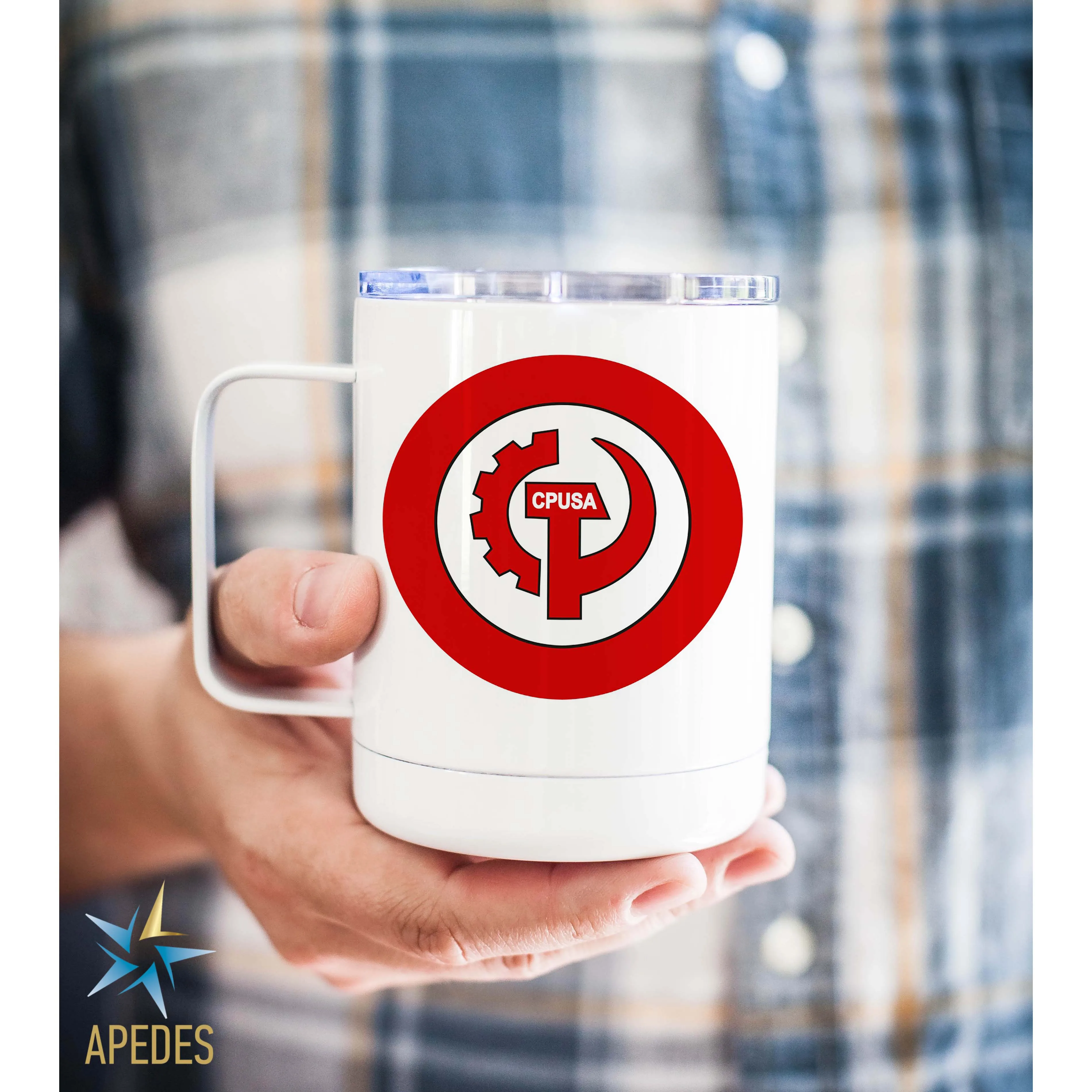 Communist Party USA CPUSA Stainless Steel Travel Mug 13 OZ