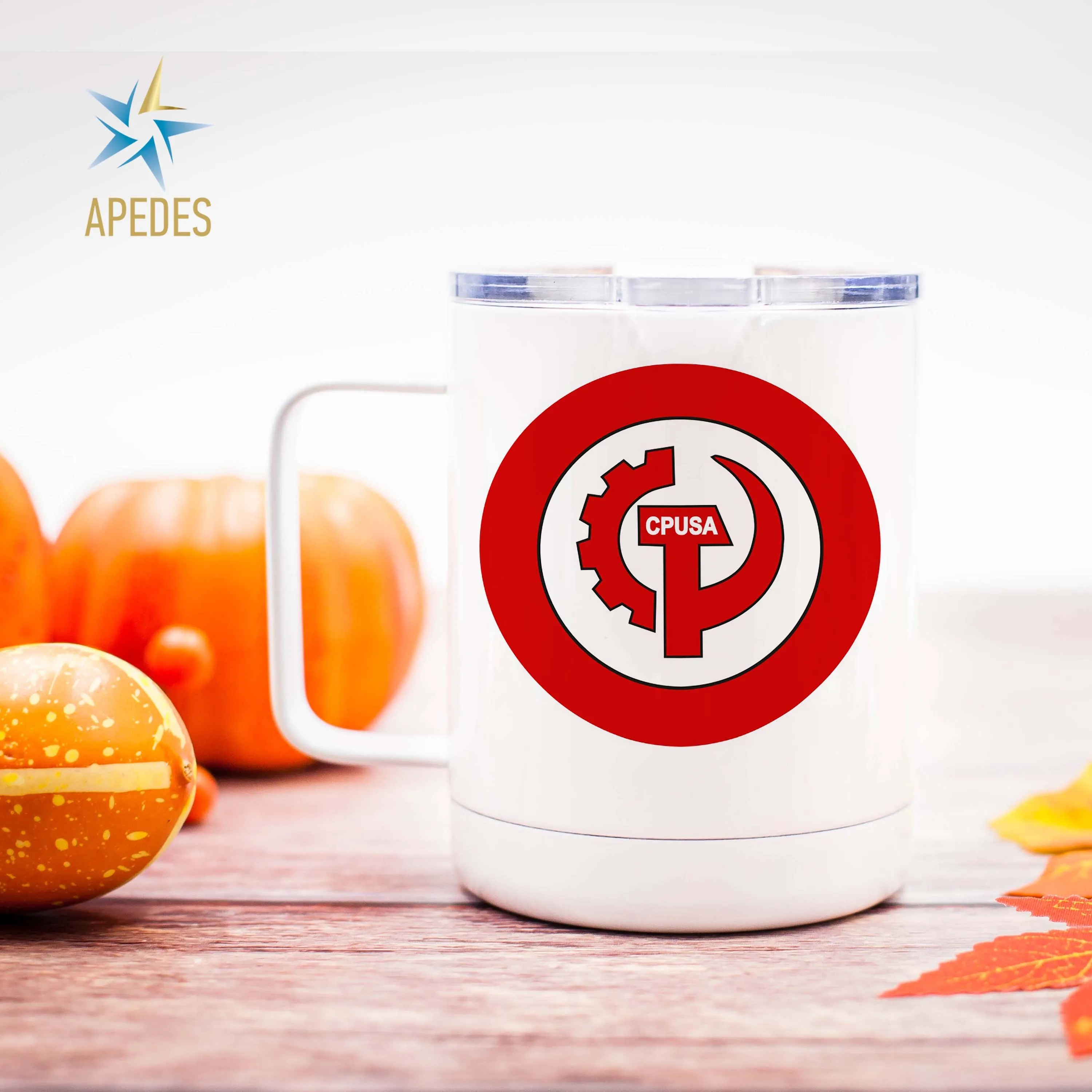 Communist Party USA CPUSA Stainless Steel Travel Mug 13 OZ