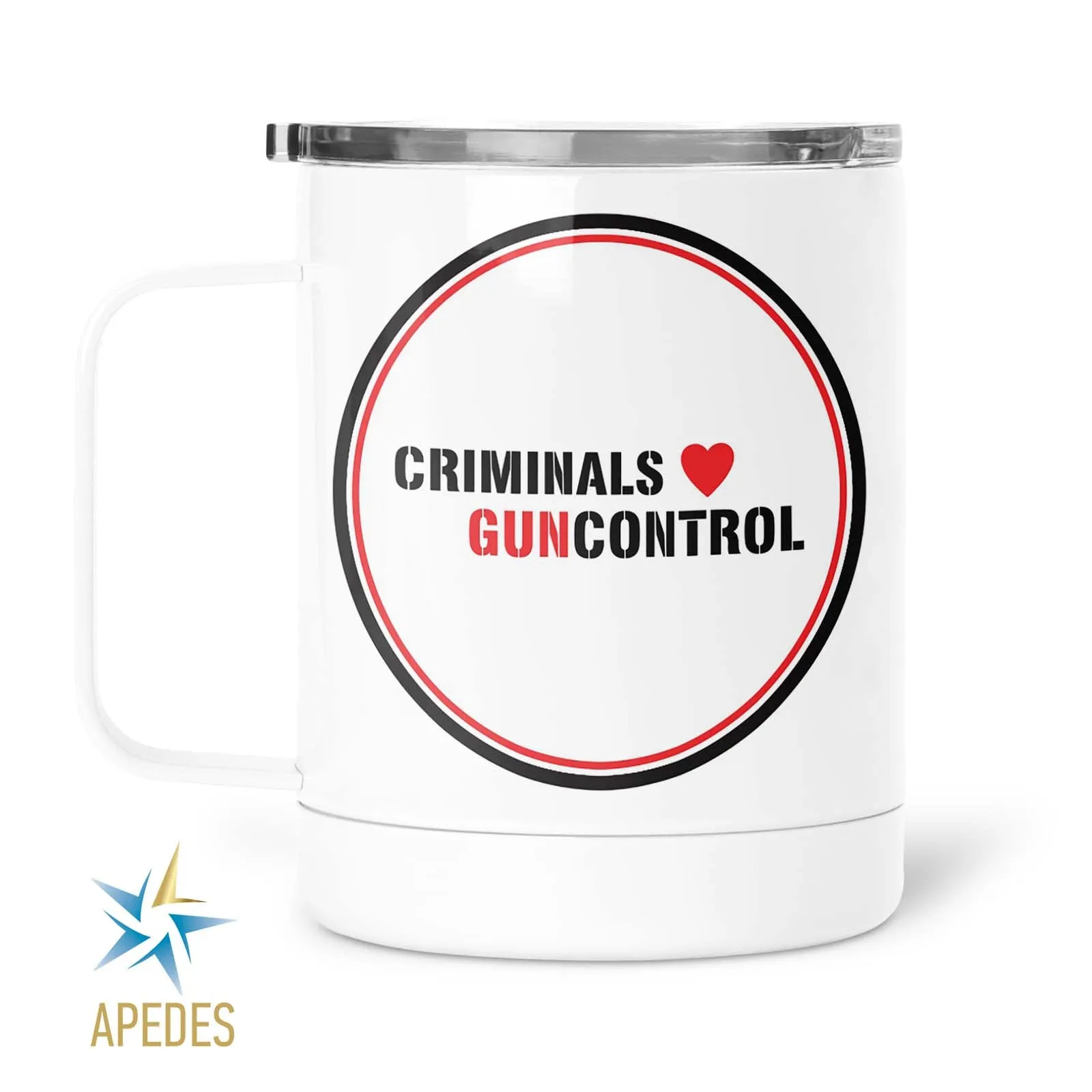 Criminals Guncontrol Stainless Steel Travel Mug 13 OZ