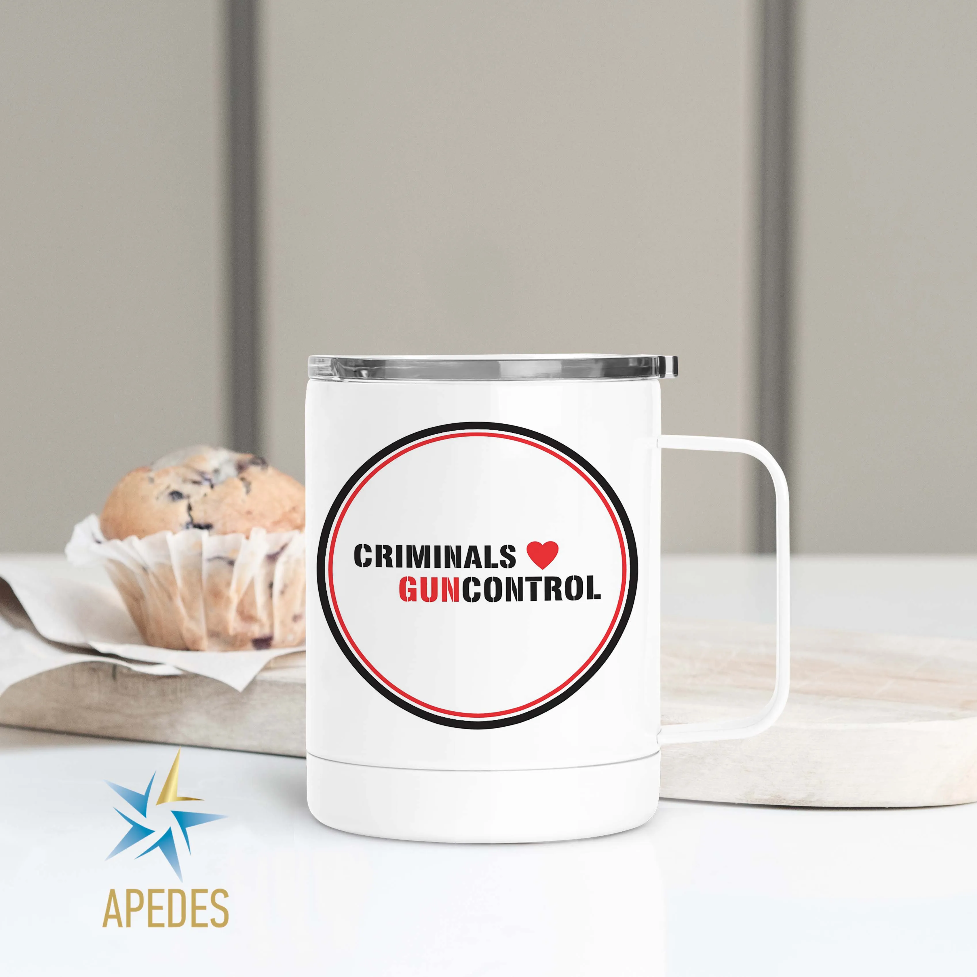 Criminals Guncontrol Stainless Steel Travel Mug 13 OZ