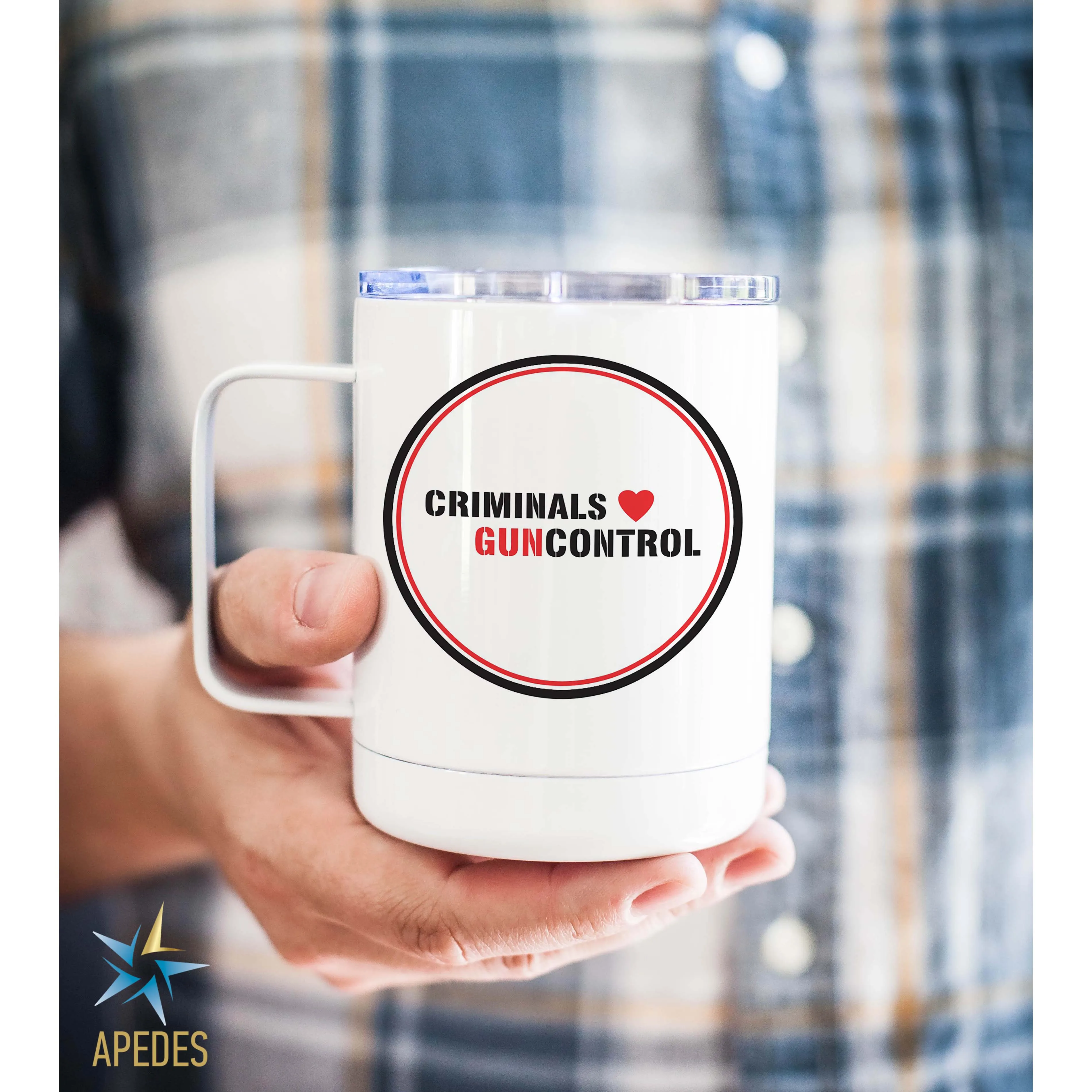 Criminals Guncontrol Stainless Steel Travel Mug 13 OZ