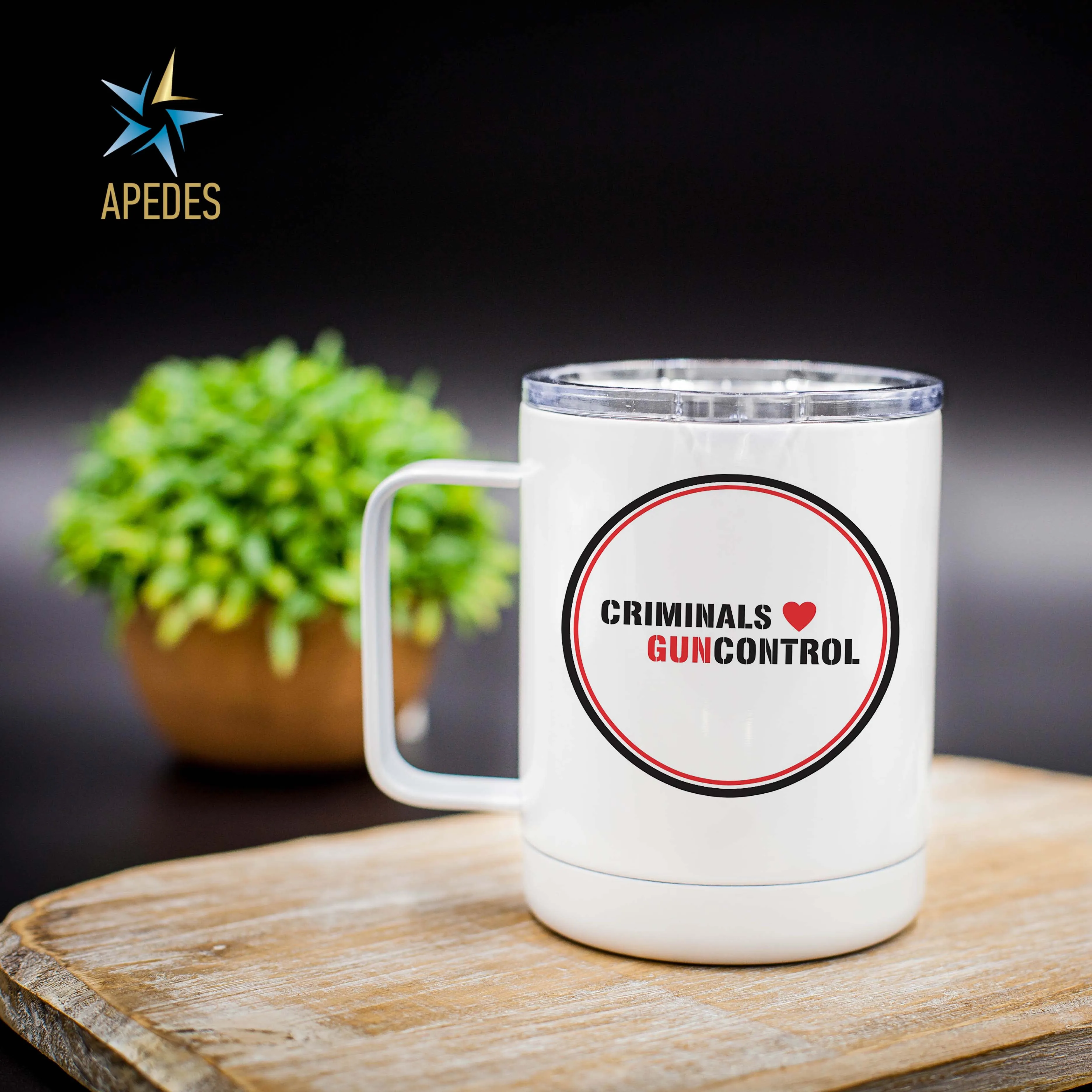 Criminals Guncontrol Stainless Steel Travel Mug 13 OZ