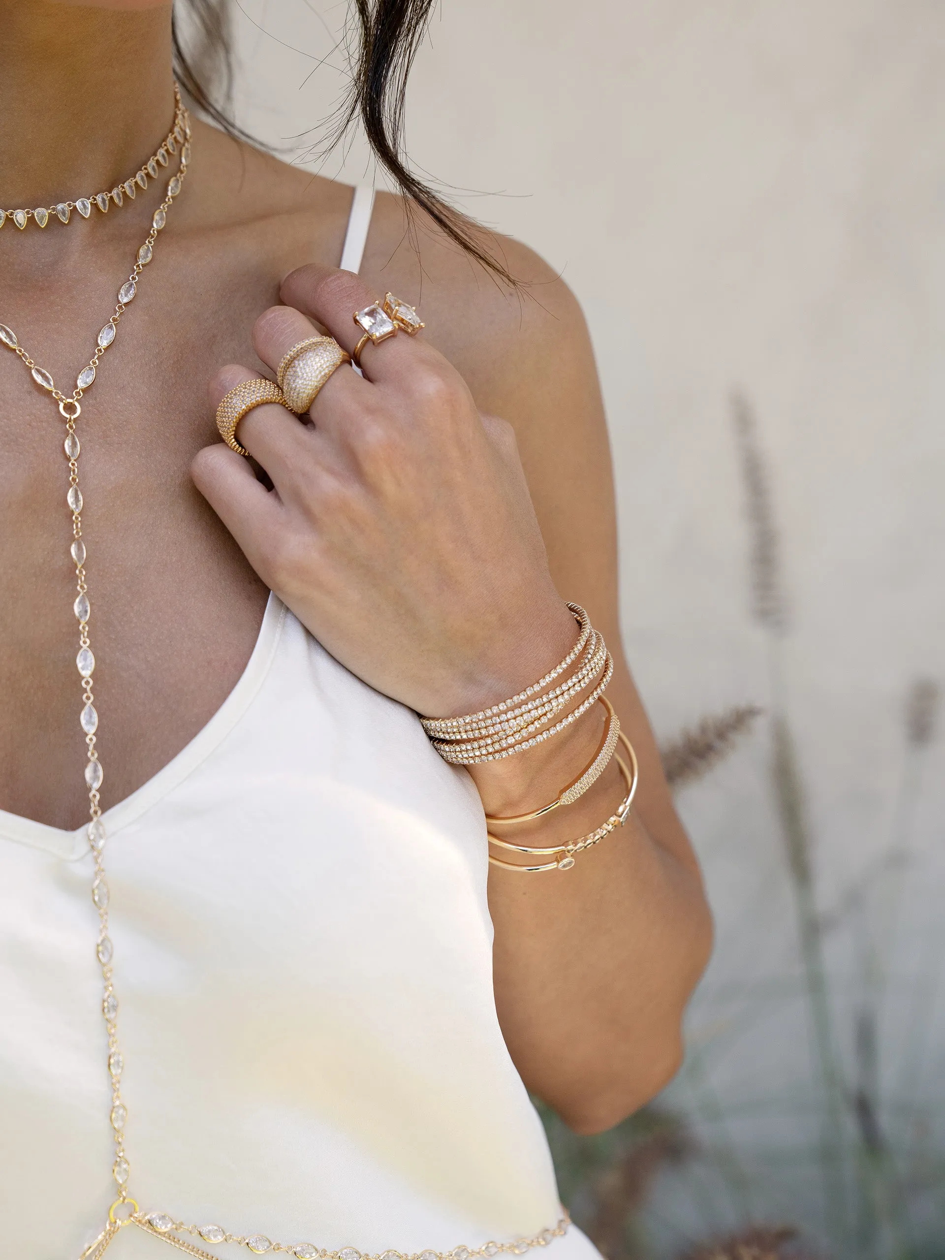 Crystal Baguette Body Chain