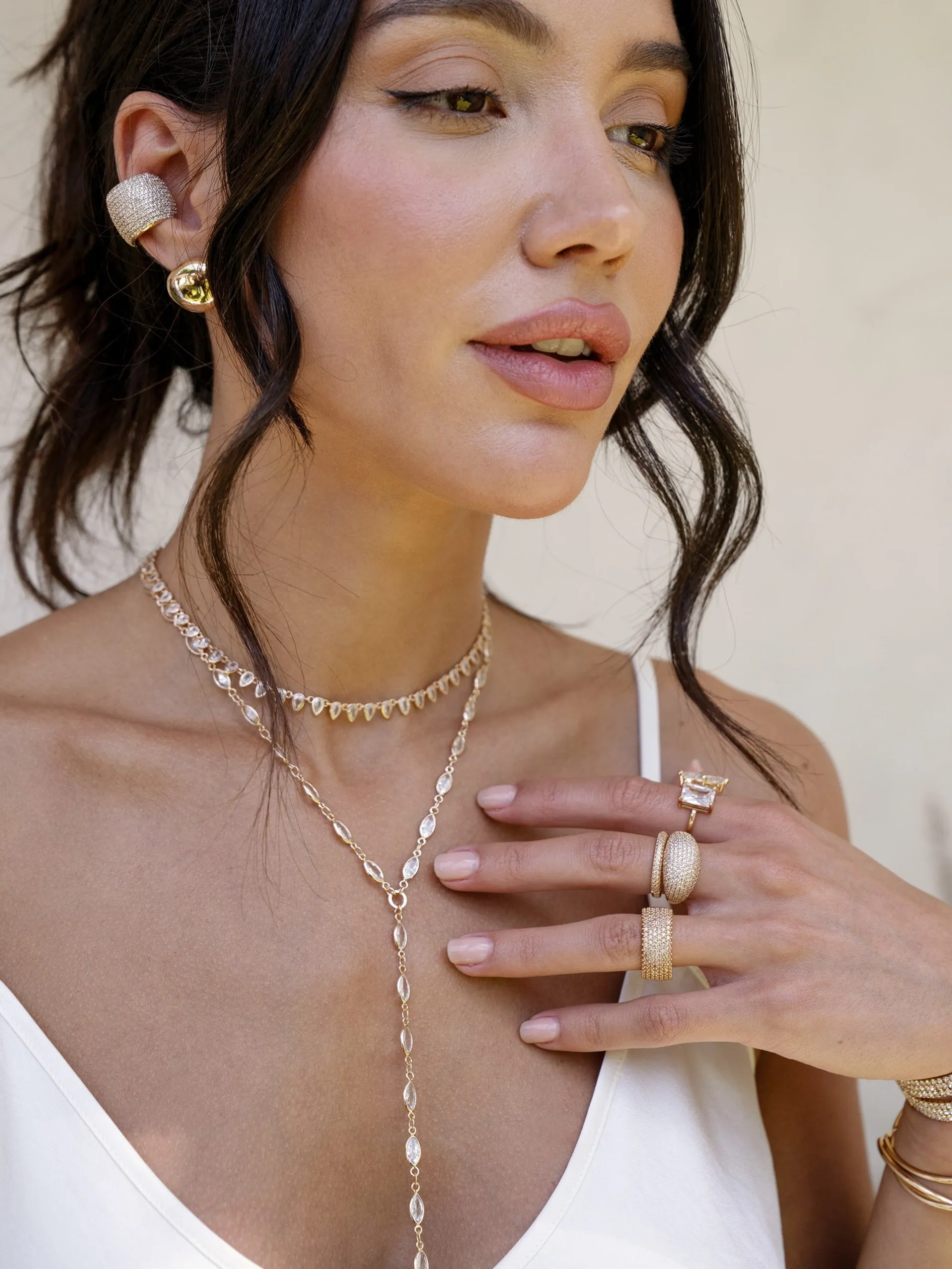 Crystal Baguette Body Chain