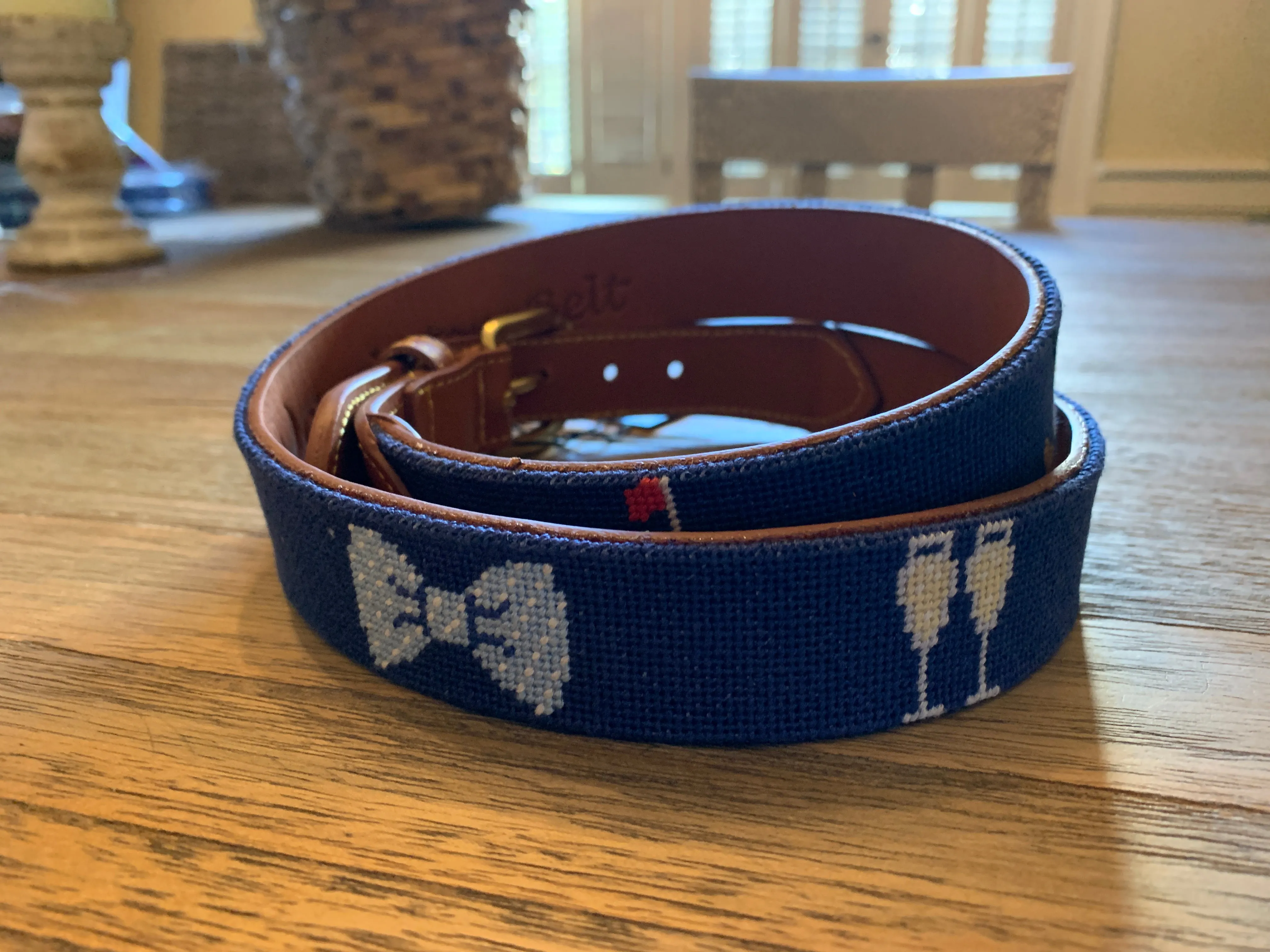 Custom Needlepoint Belt