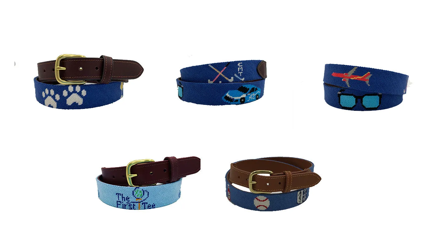 Custom Needlepoint Belt