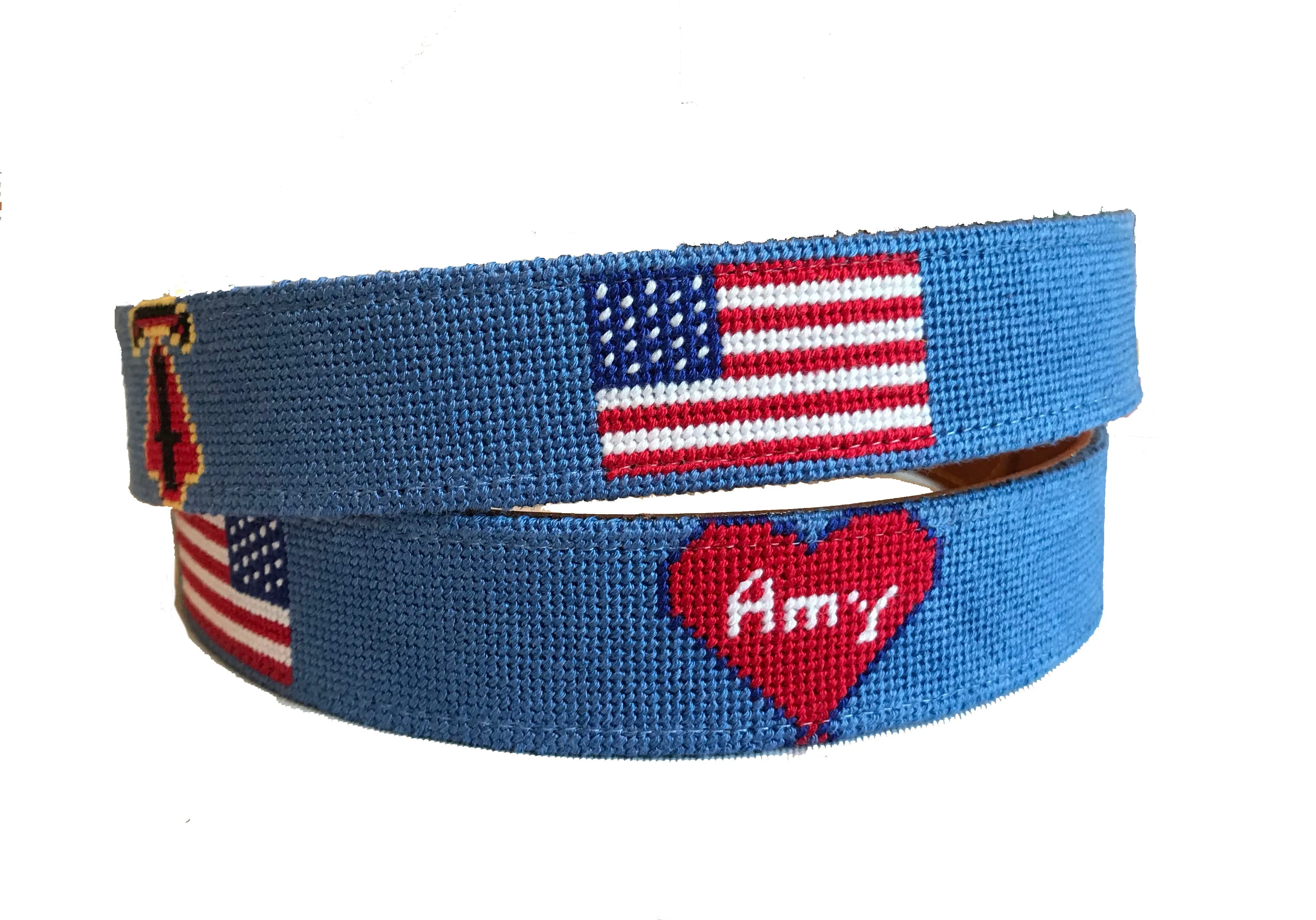 Custom Needlepoint Belt