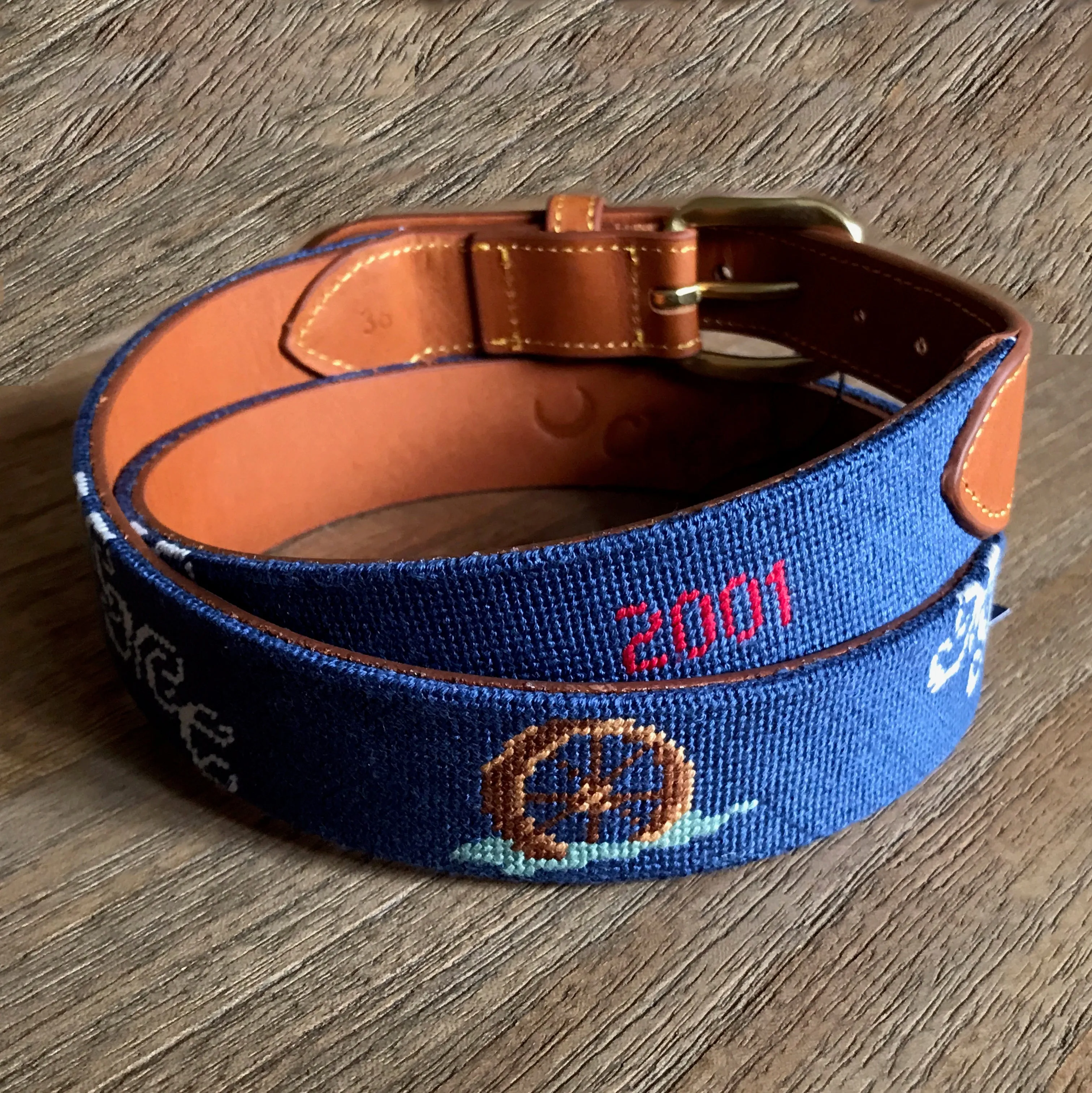 Custom Needlepoint Belt