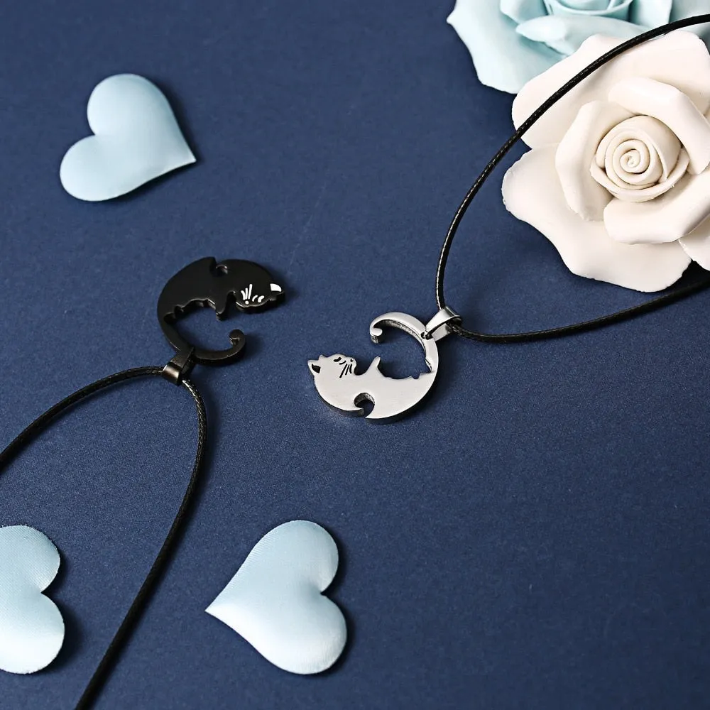Cute Couple Cat Necklaces (2 PIECES)