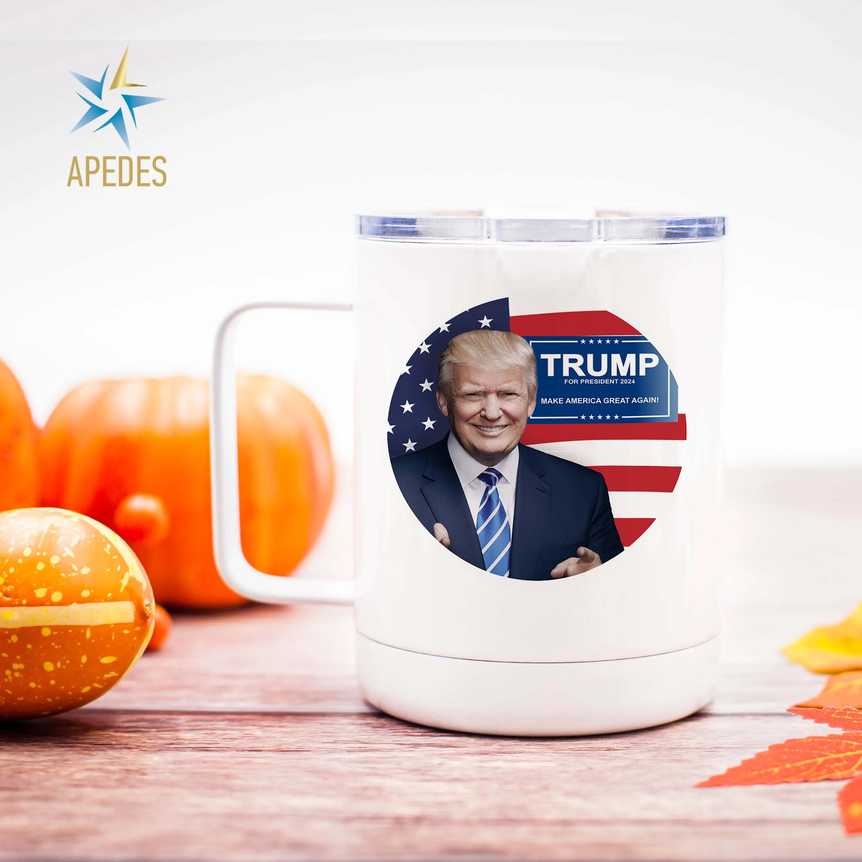 Donald Trump 2024 President USA Stainless Steel Travel Mug 13 OZ