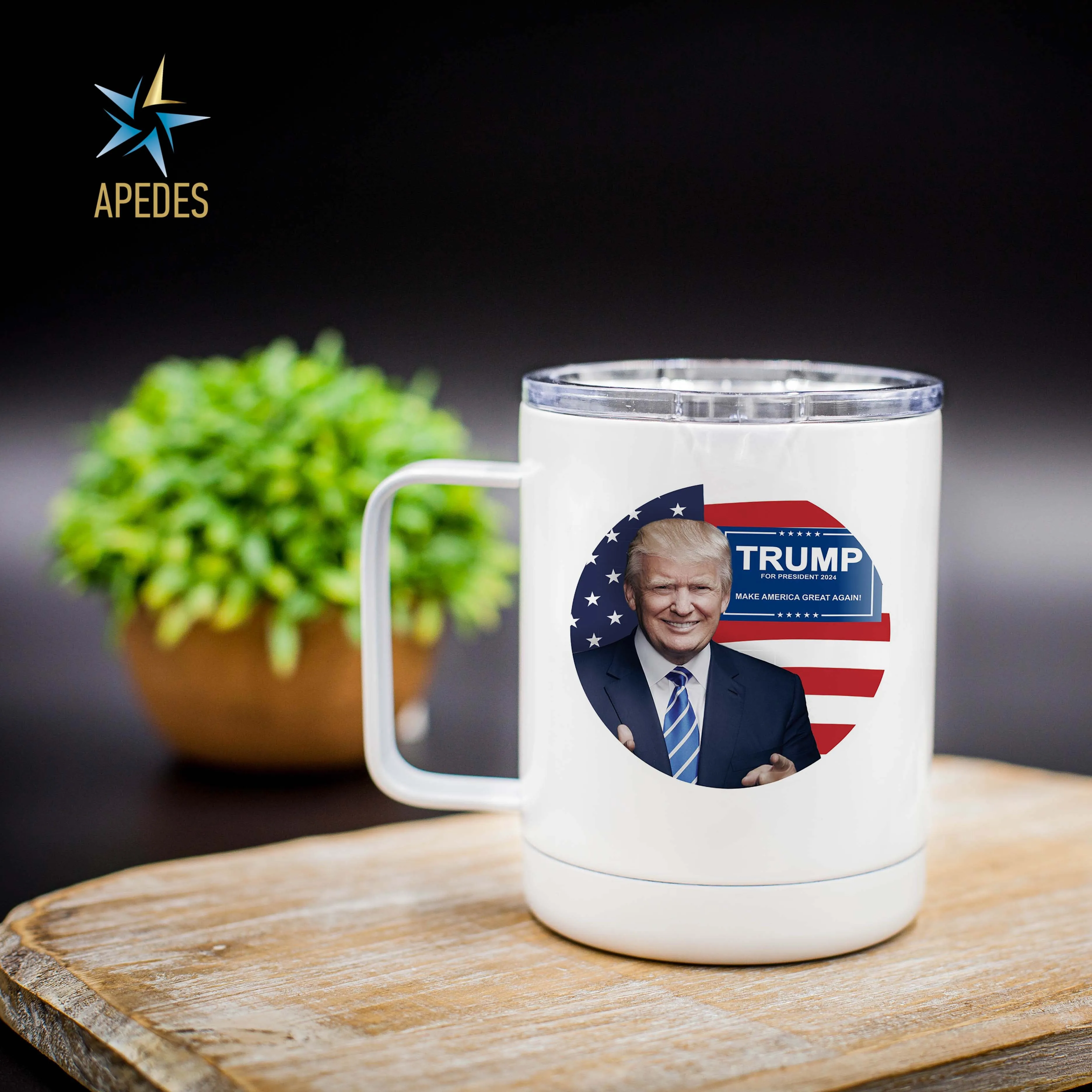Donald Trump 2024 President USA Stainless Steel Travel Mug 13 OZ