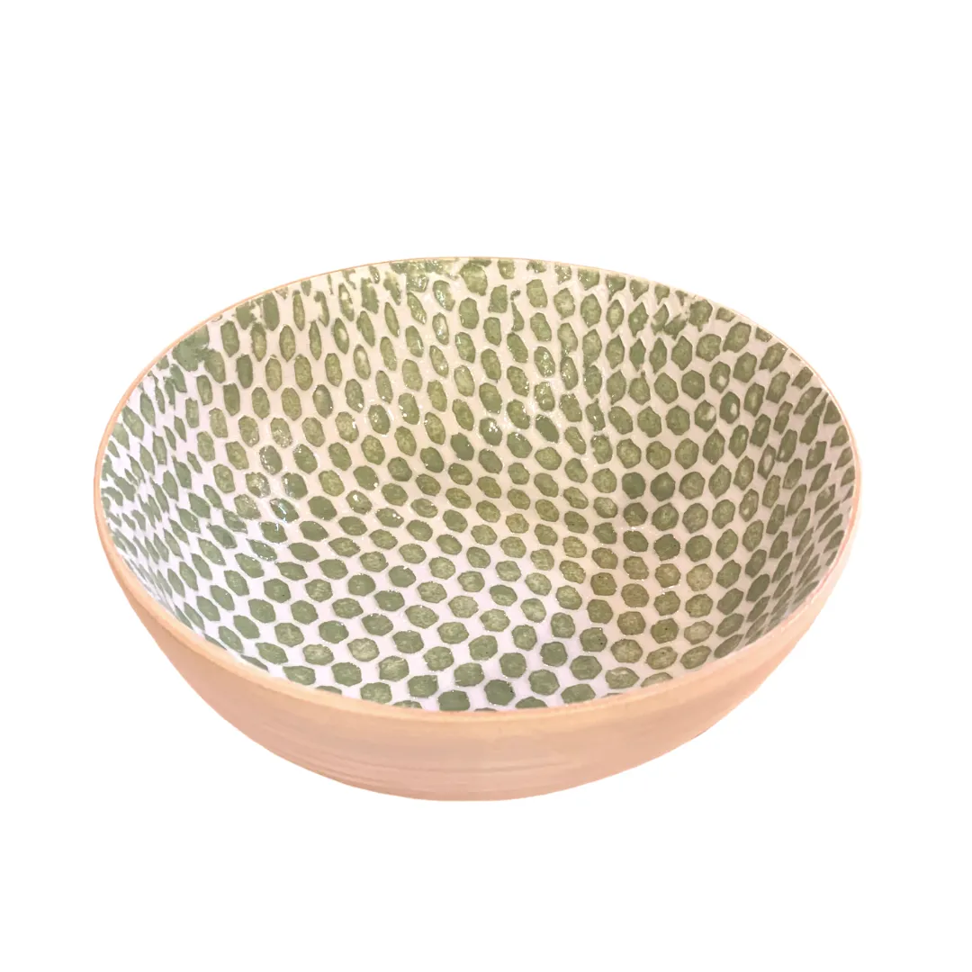 Dot Citrus Large Coupe Bowl