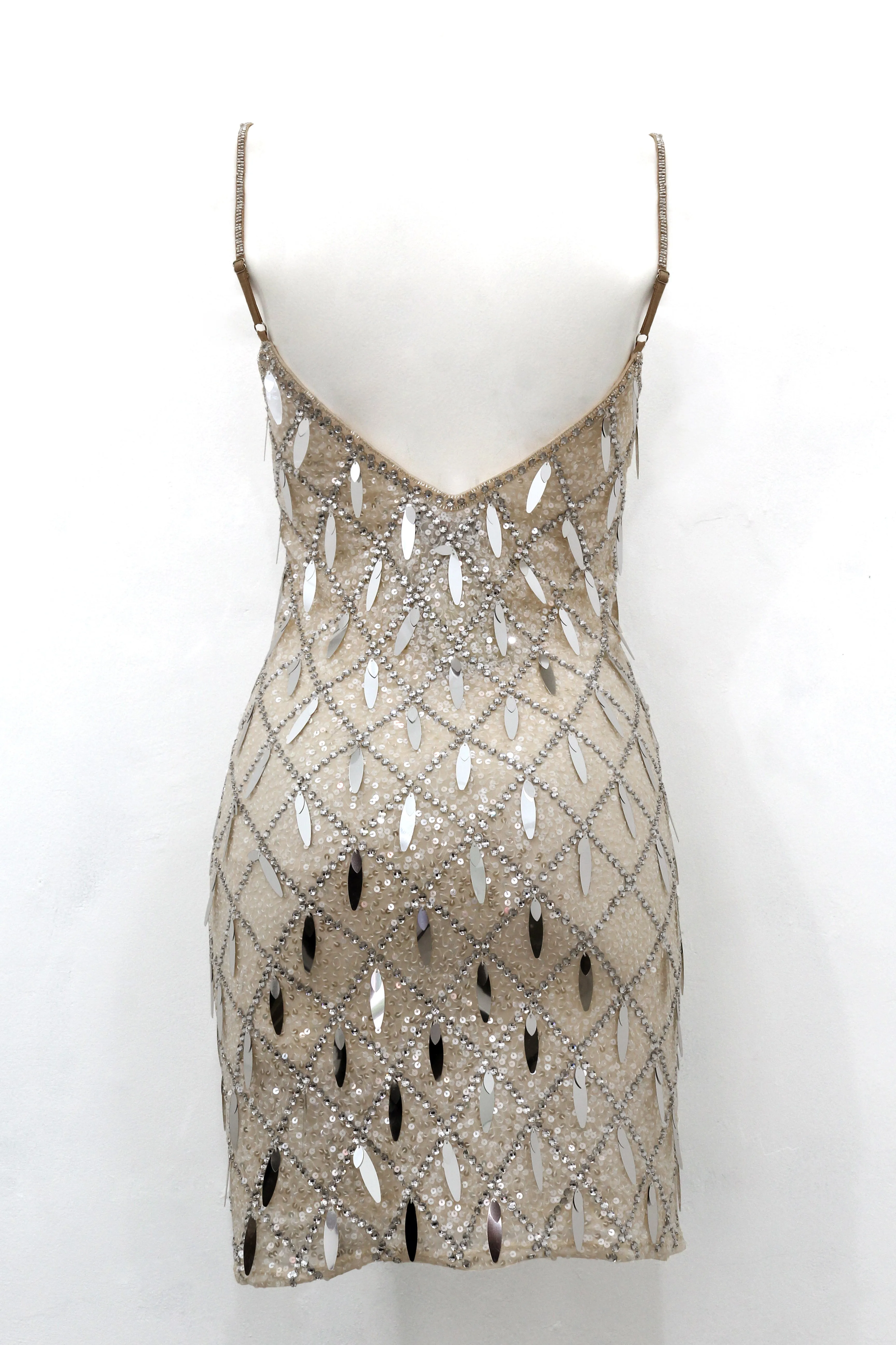 Dress net jewel dusty pink