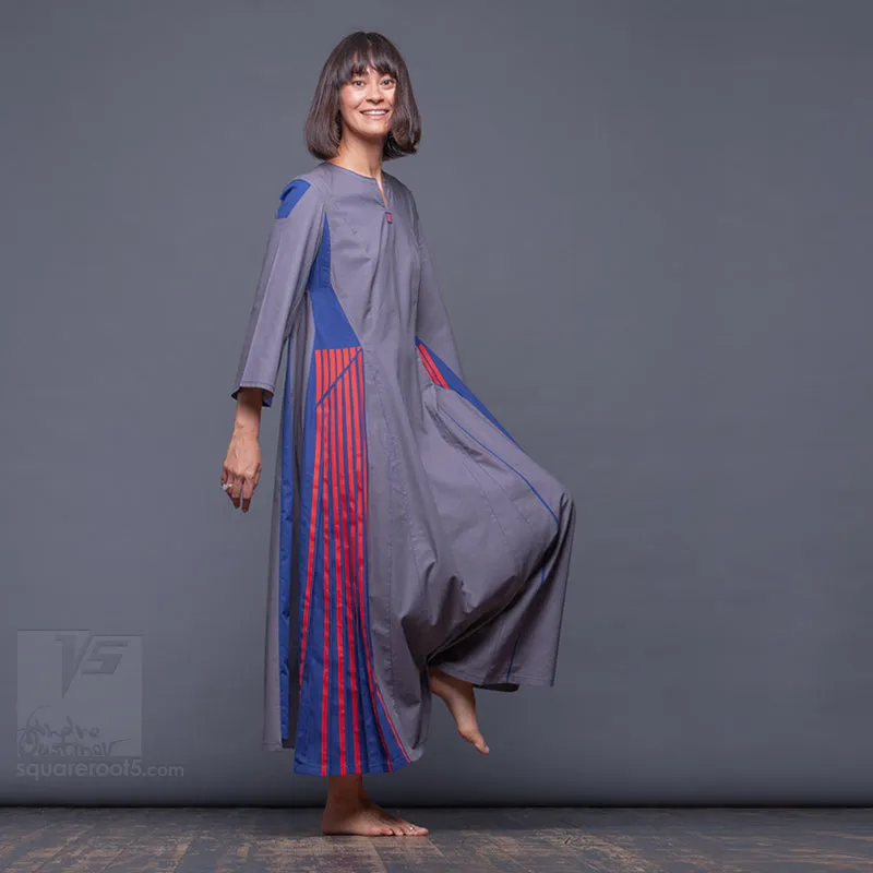 Dress "Revolution" model "LB" Long sleeve Blue