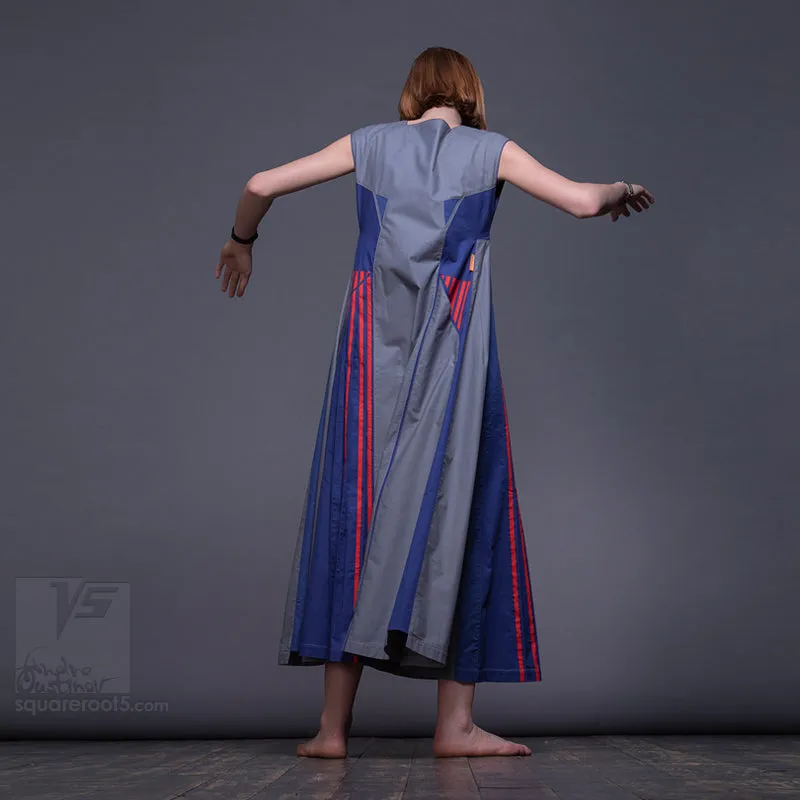 Dress "Revolution" model "SB" Short sleeve Blue