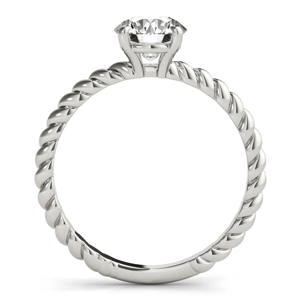 Eleanor Round Lab Grown Diamond Solitaire Engagement Ring IGI Certified