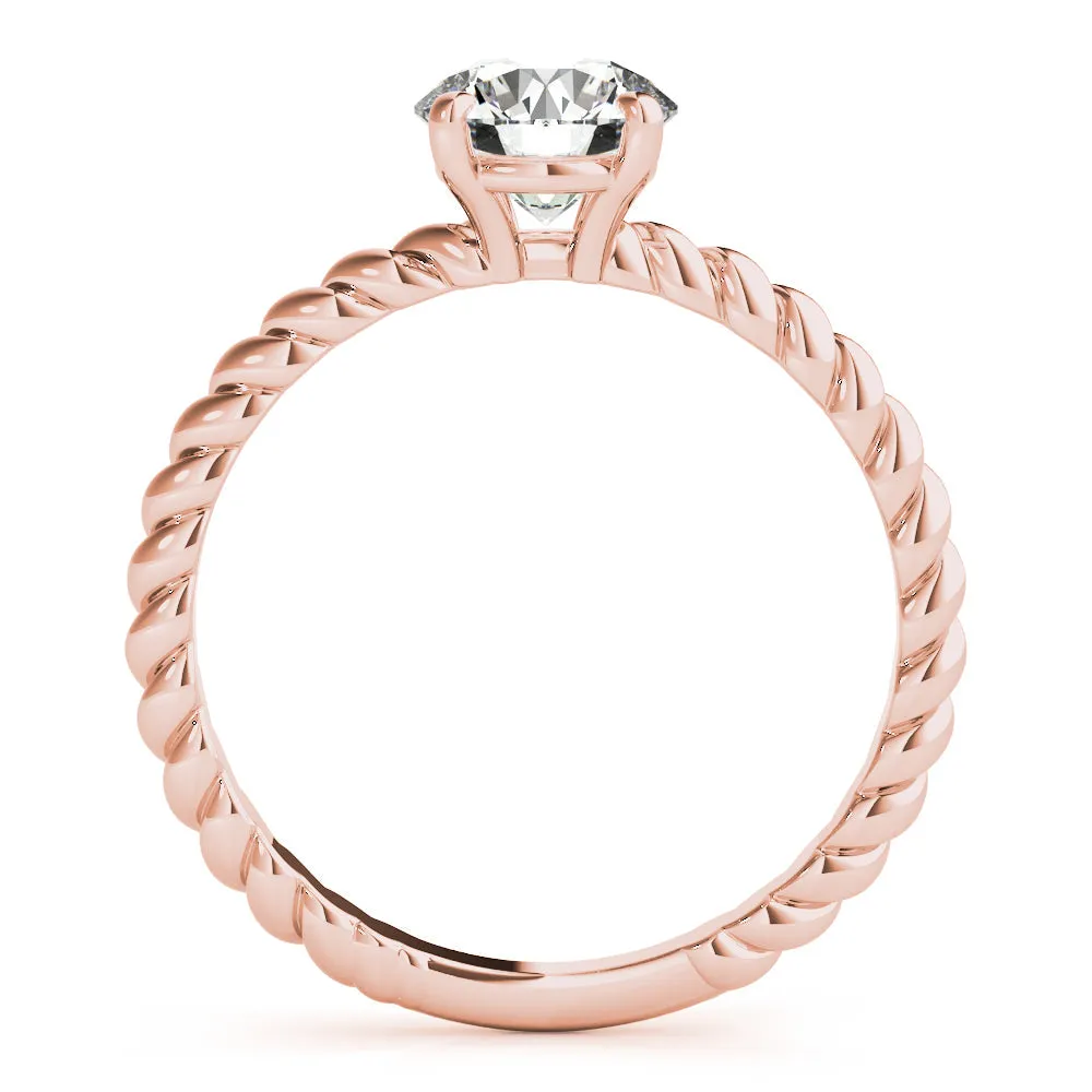 Eleanor Round Lab Grown Diamond Solitaire Engagement Ring IGI Certified