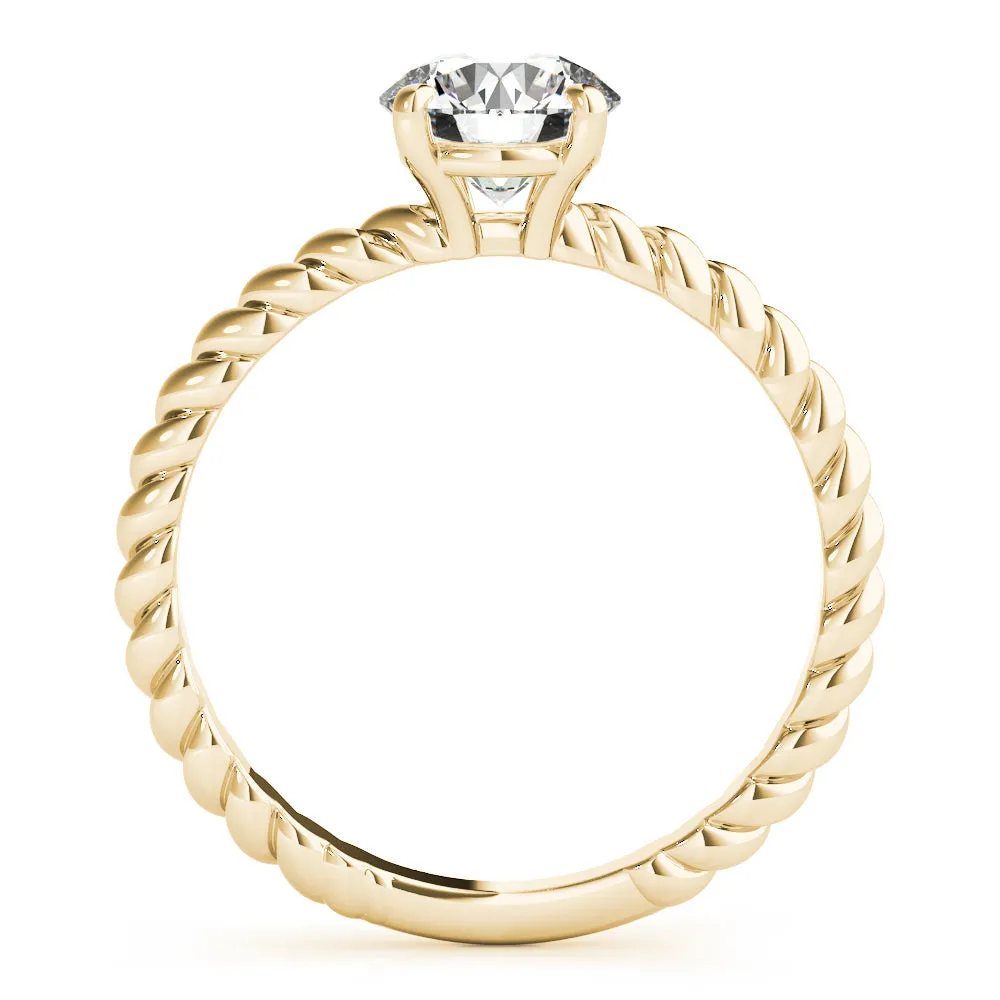 Eleanor Round Lab Grown Diamond Solitaire Engagement Ring IGI Certified