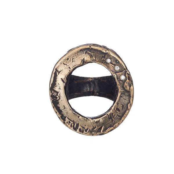 Eternal Rustic Bronze and Diamond Ring