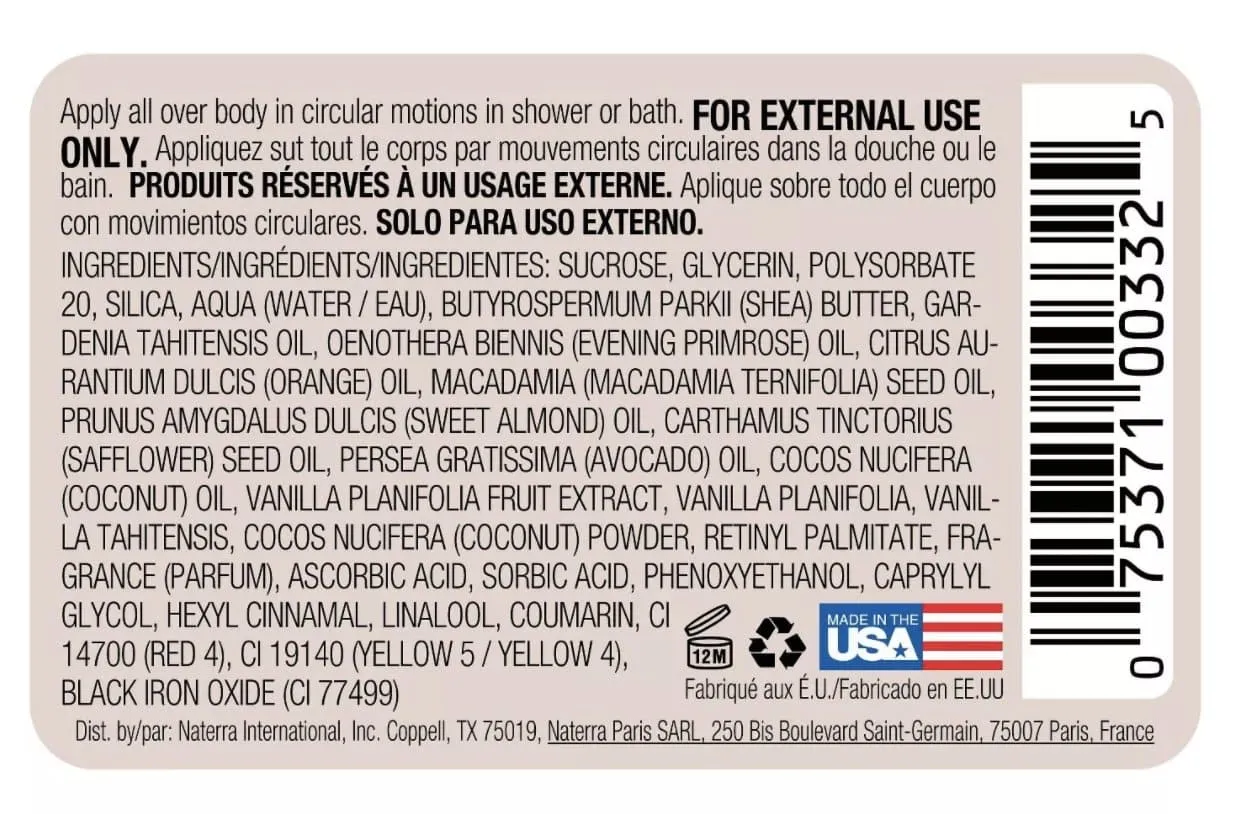 Exfoliante corporal Tree Hut Tahitian Vanilla Bean