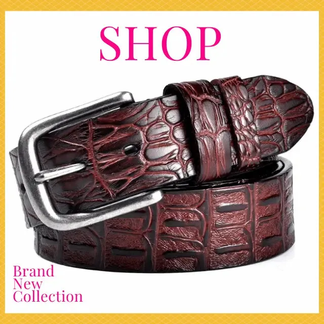 Extravagant Men's Exotic Skin Belt