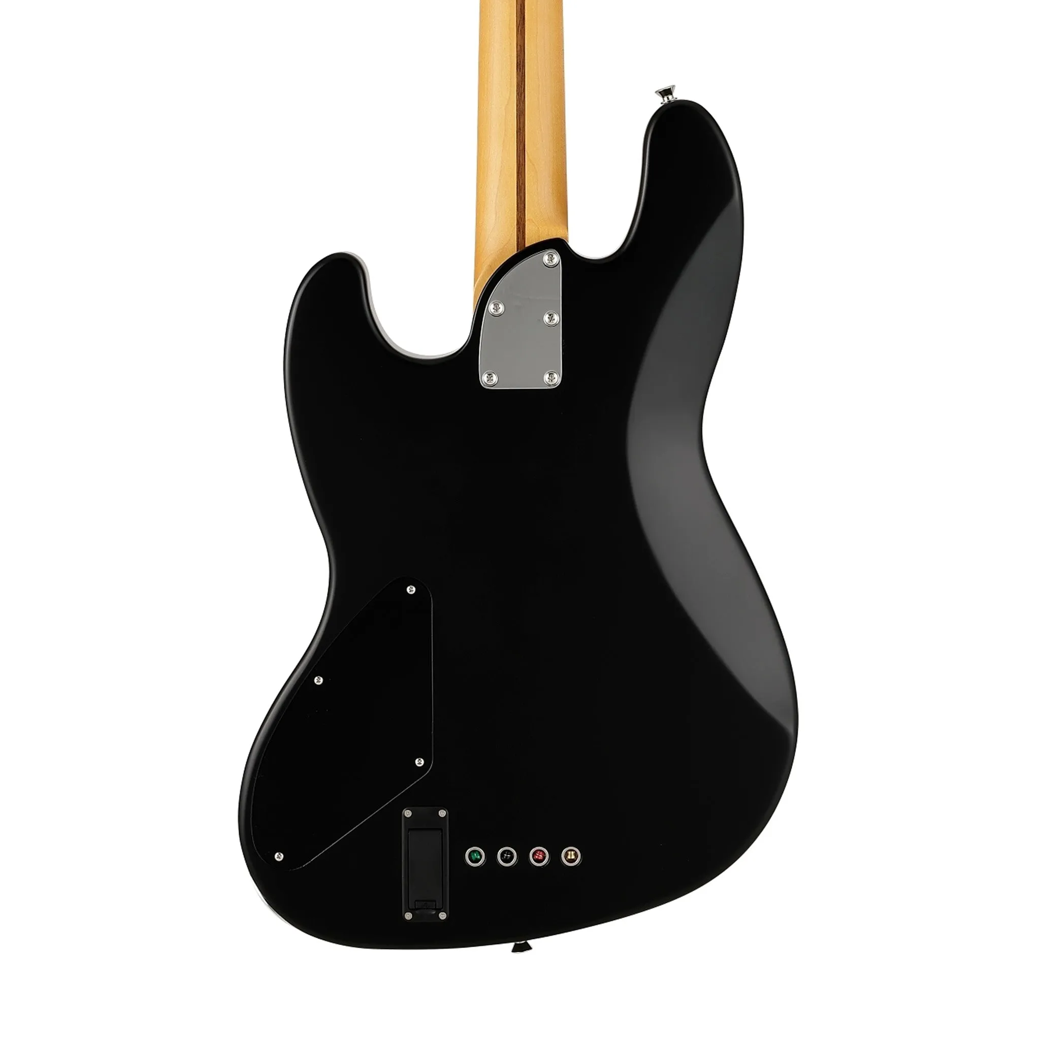 Fender Japan Elemental Jazz Bass HH Guitar, RW FB, Stone Black