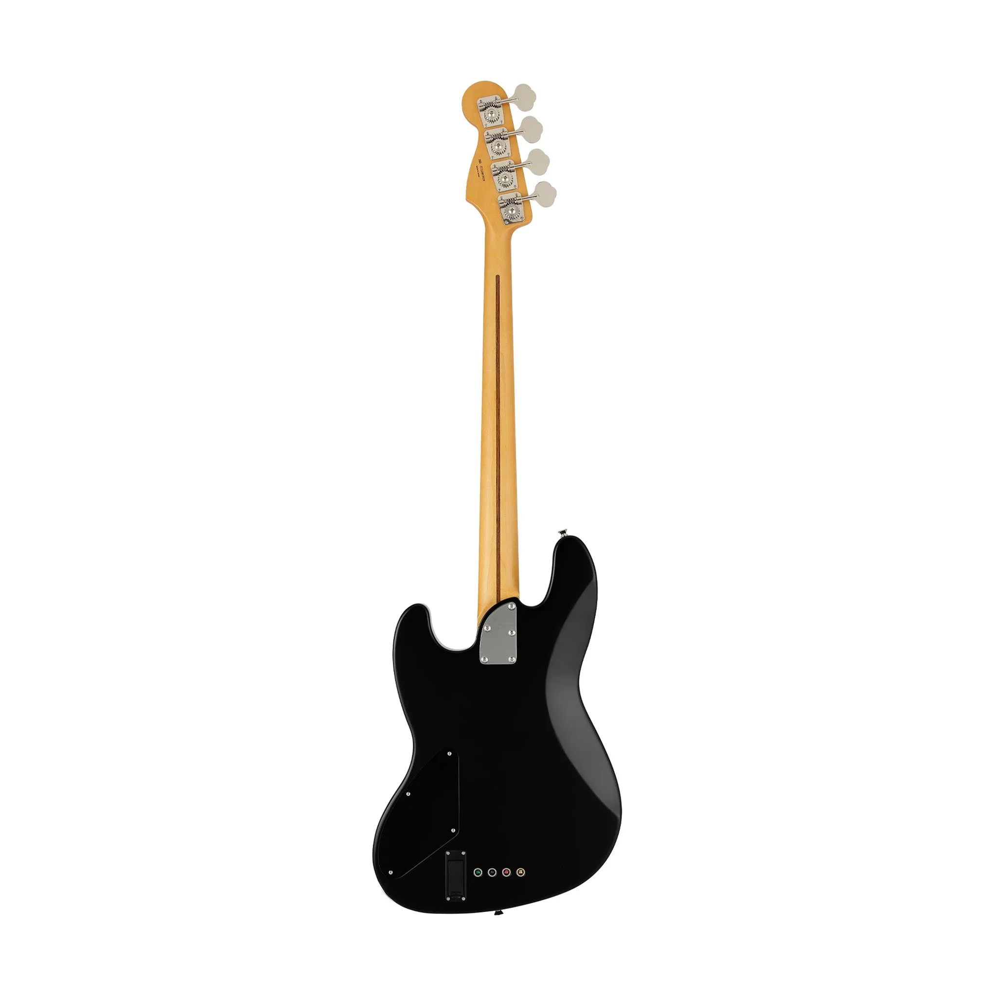 Fender Japan Elemental Jazz Bass HH Guitar, RW FB, Stone Black