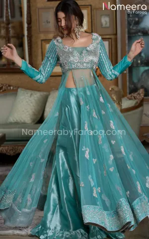 Floor Length Bridal Frock Pakistani Dress Online #BS532