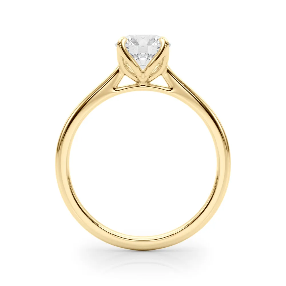 Flora Round  Diamond Solitaire Engagement Ring