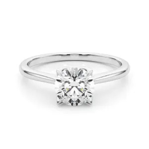 Flora Round  Diamond Solitaire Engagement Ring