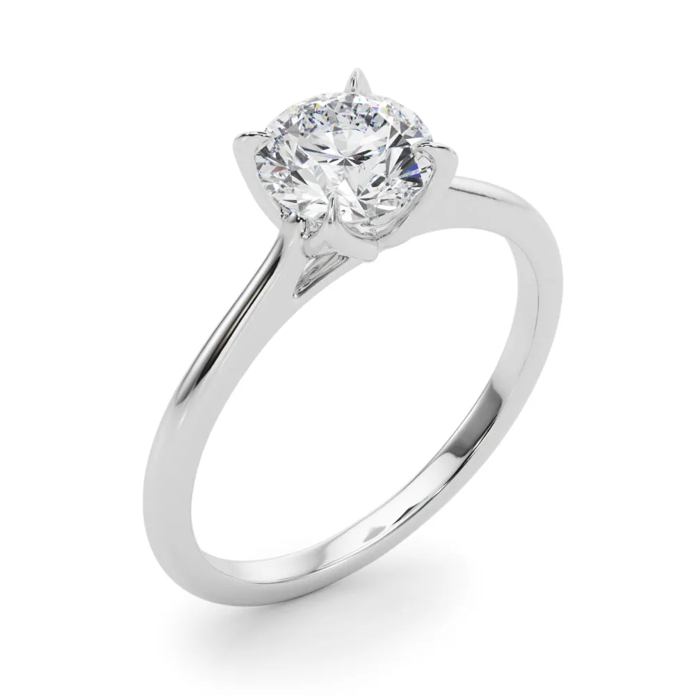 Flora Round  Diamond Solitaire Engagement Ring