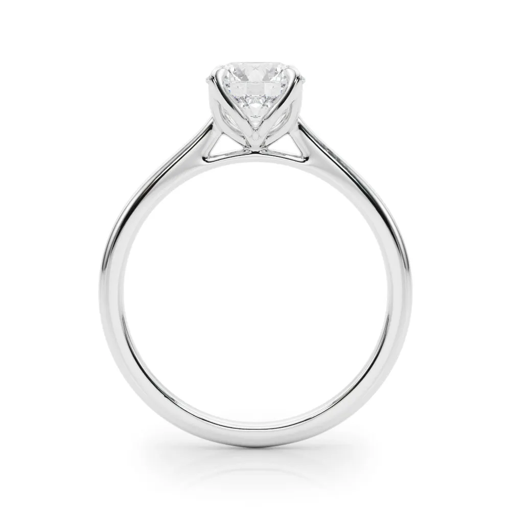 Flora Round  Diamond Solitaire Engagement Ring