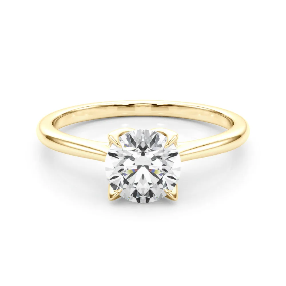 Flora Round  Diamond Solitaire Engagement Ring