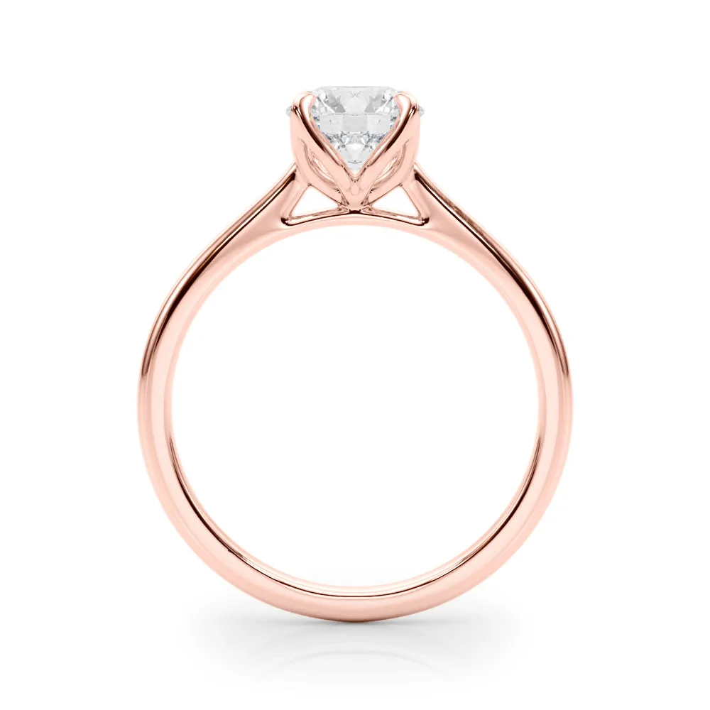 Flora Round  Diamond Solitaire Engagement Ring