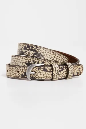 Frame Petit Twist Buckle Belt in Multi Butter Snake Print