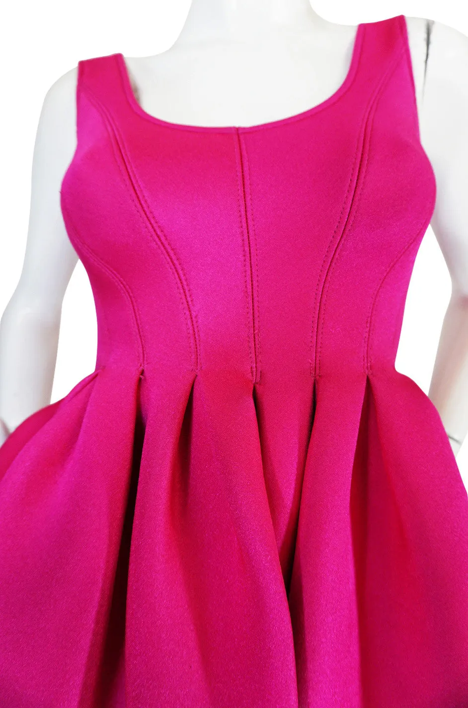 F/W 1994 Donna Karan Museum Held Neoprene Mini Dress