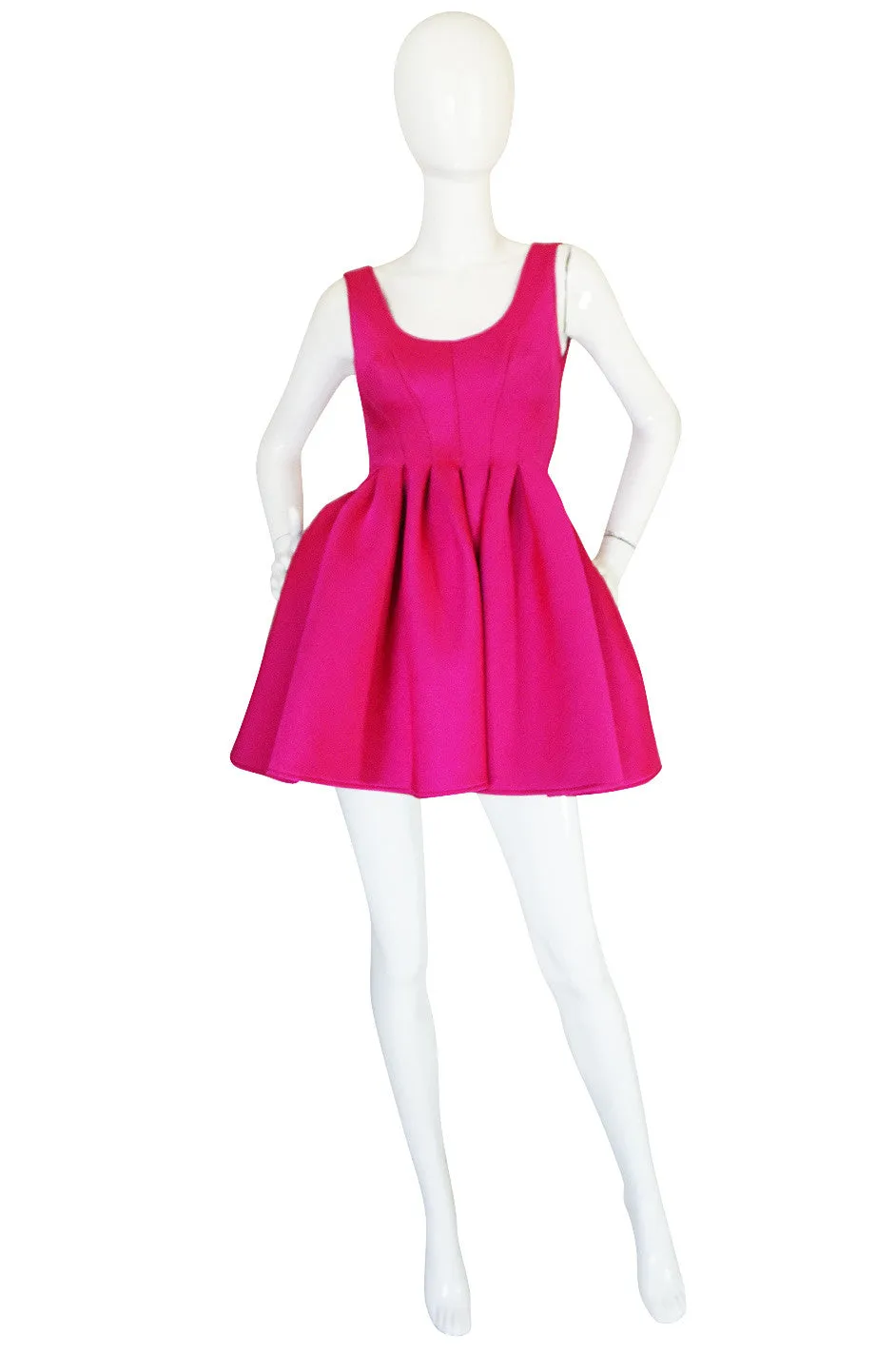 F/W 1994 Donna Karan Museum Held Neoprene Mini Dress