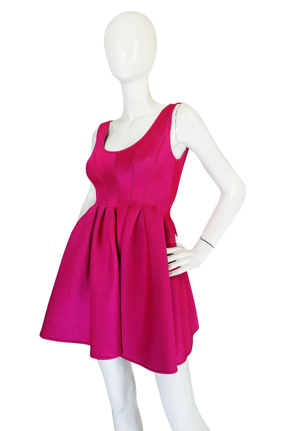 F/W 1994 Donna Karan Museum Held Neoprene Mini Dress