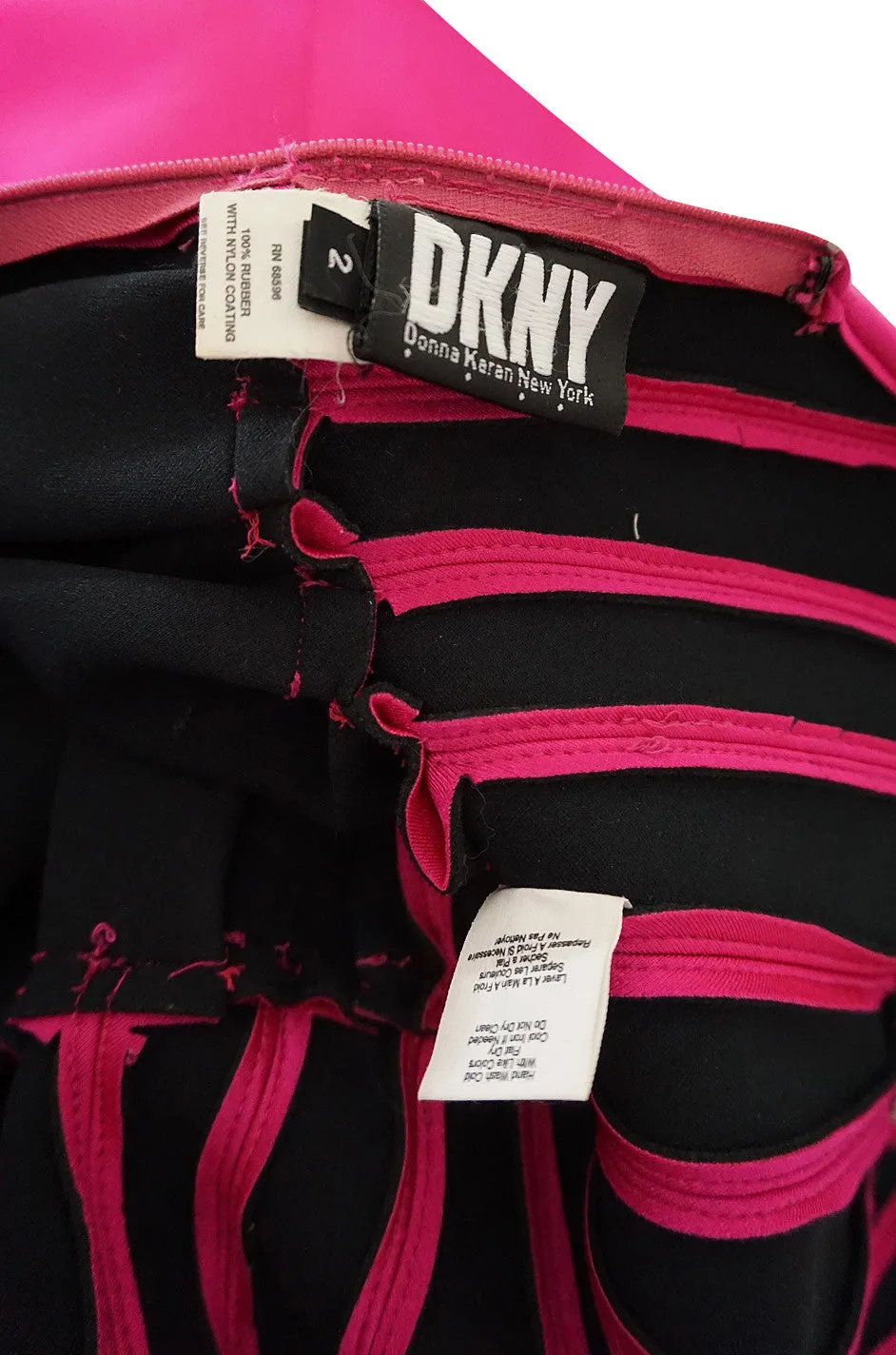 F/W 1994 Donna Karan Museum Held Neoprene Mini Dress