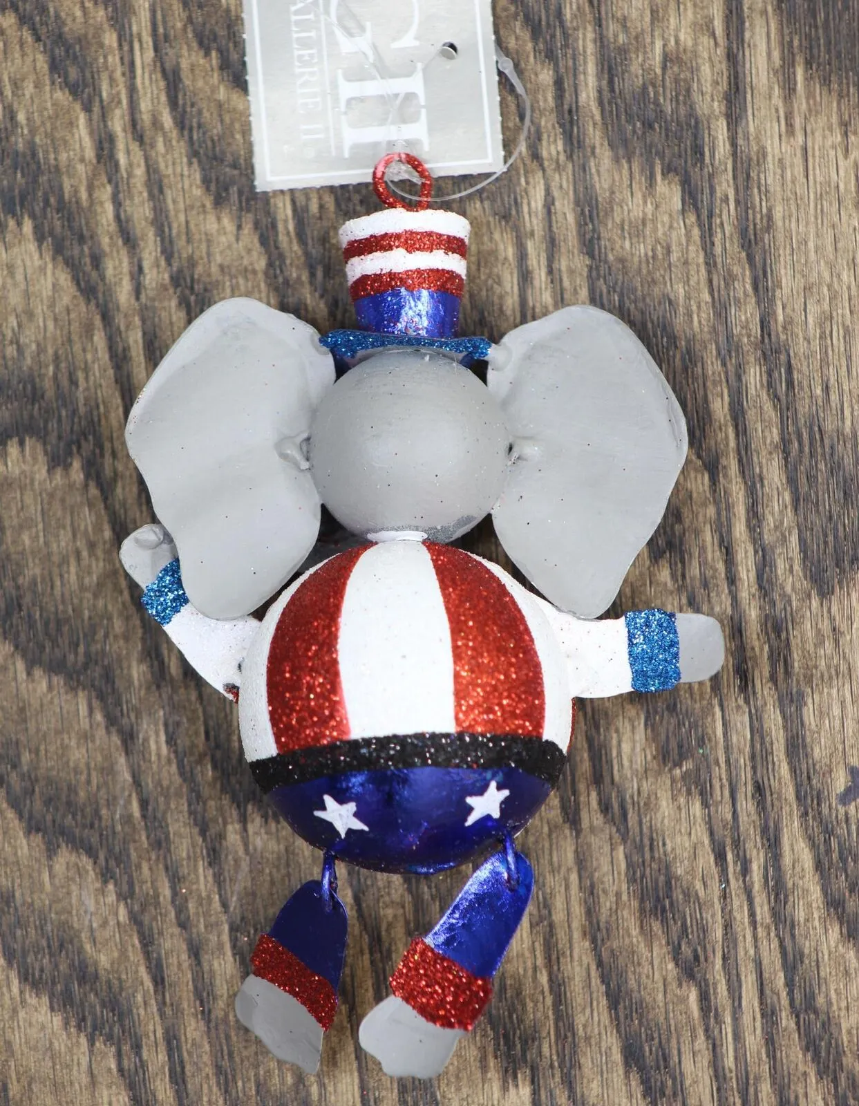 Gallerie II Republican USA Elephant Ornament