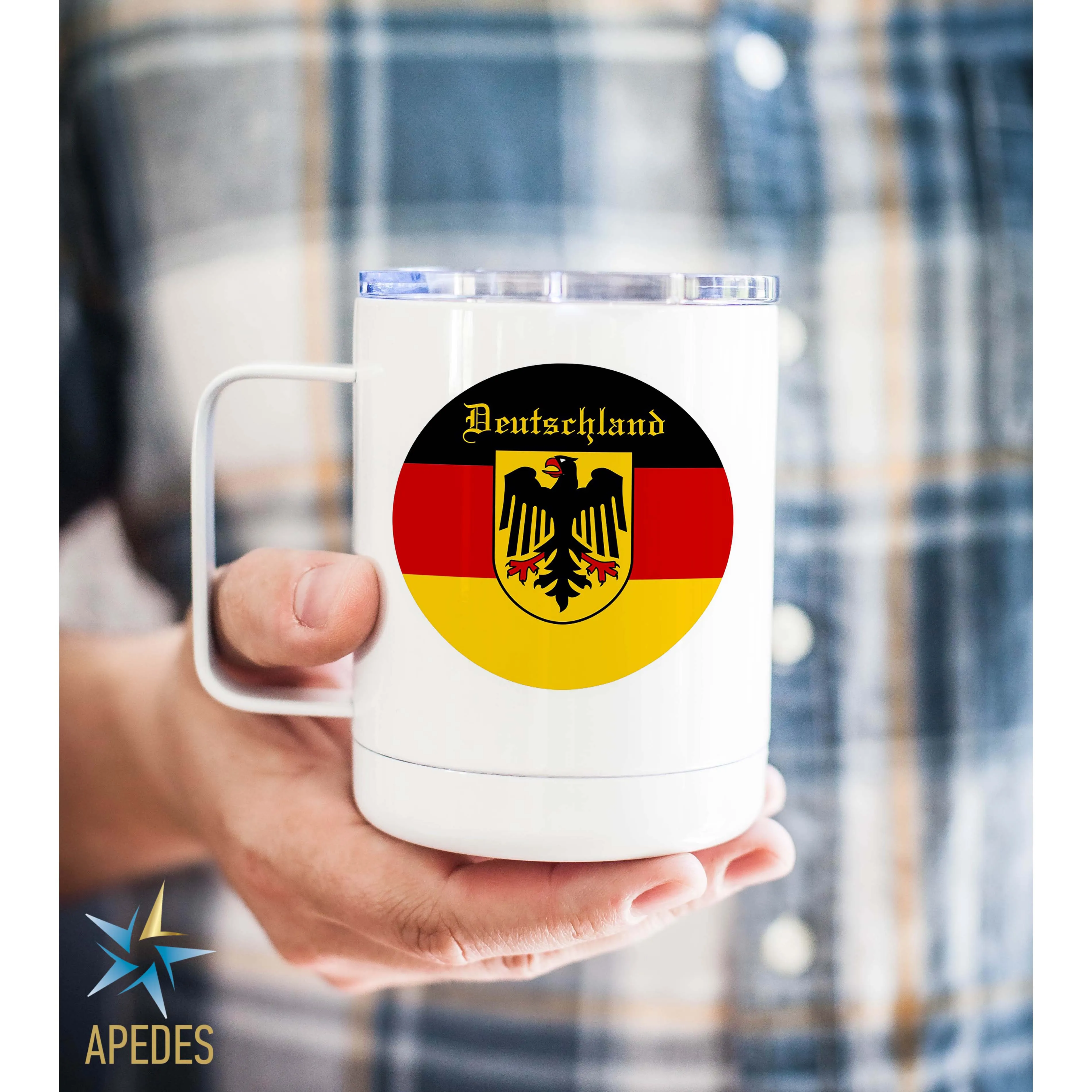 Germany Flag Stainless Steel Travel Mug 13 OZ