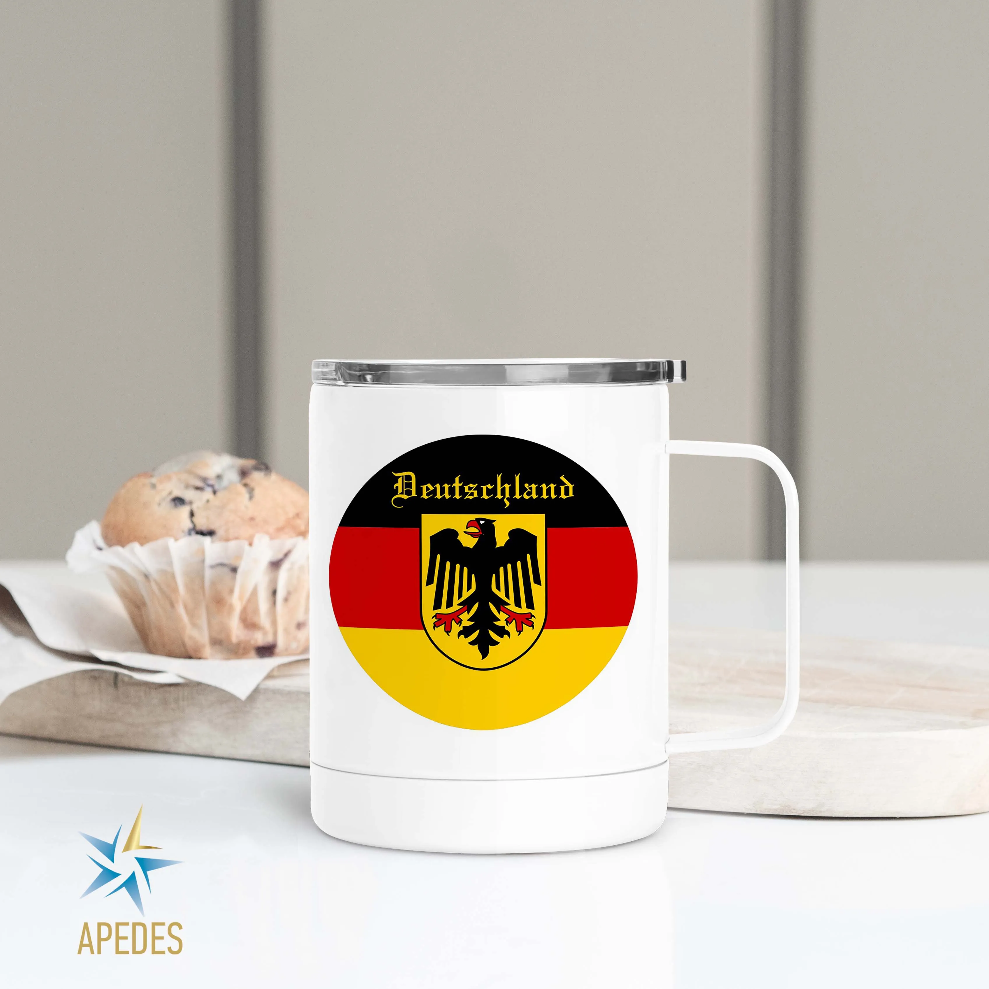 Germany Flag Stainless Steel Travel Mug 13 OZ