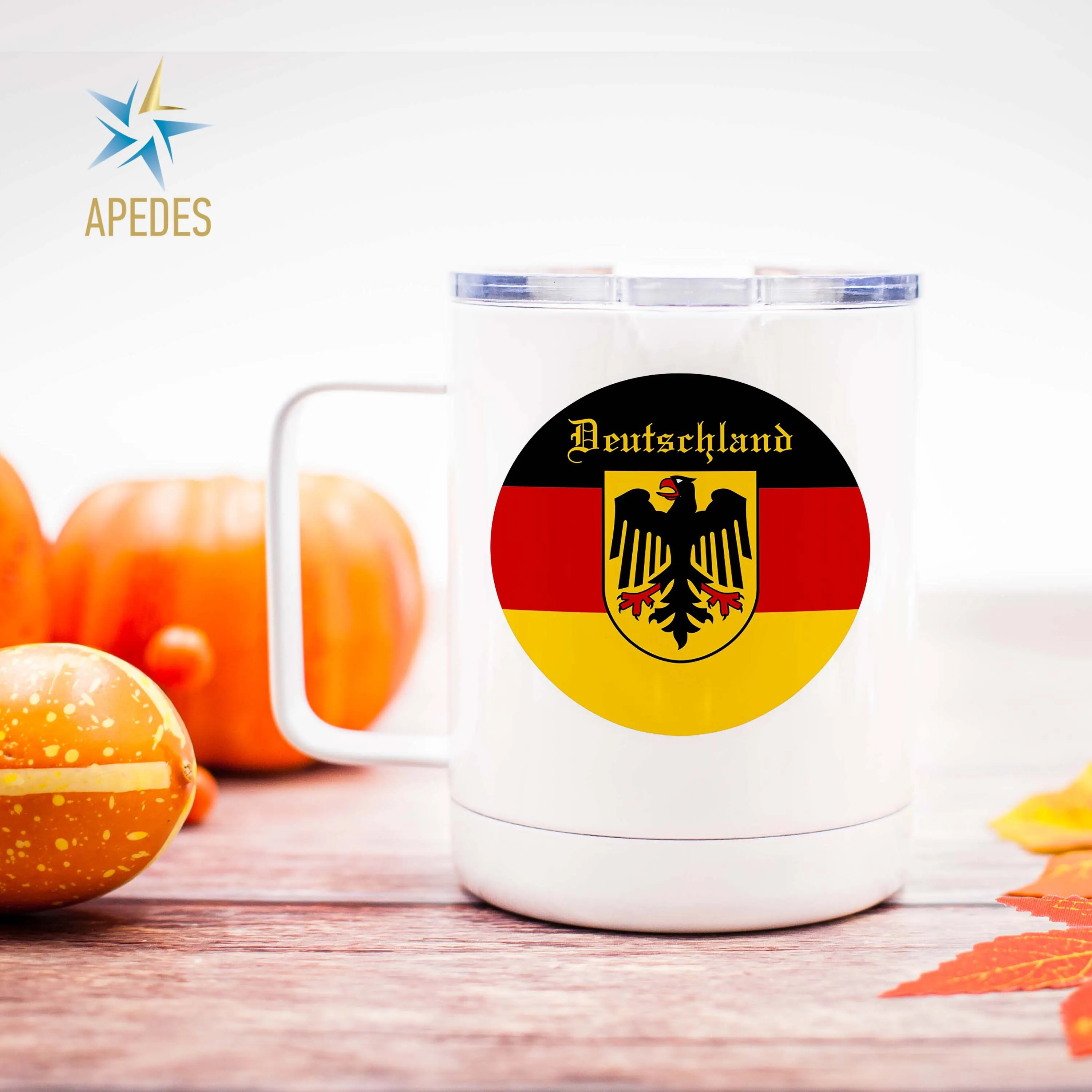 Germany Flag Stainless Steel Travel Mug 13 OZ