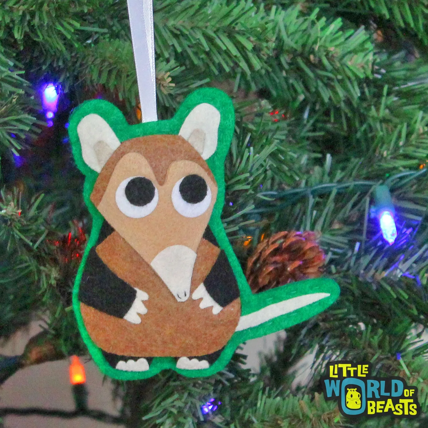 Gideon the Elephant Shrew Ornament