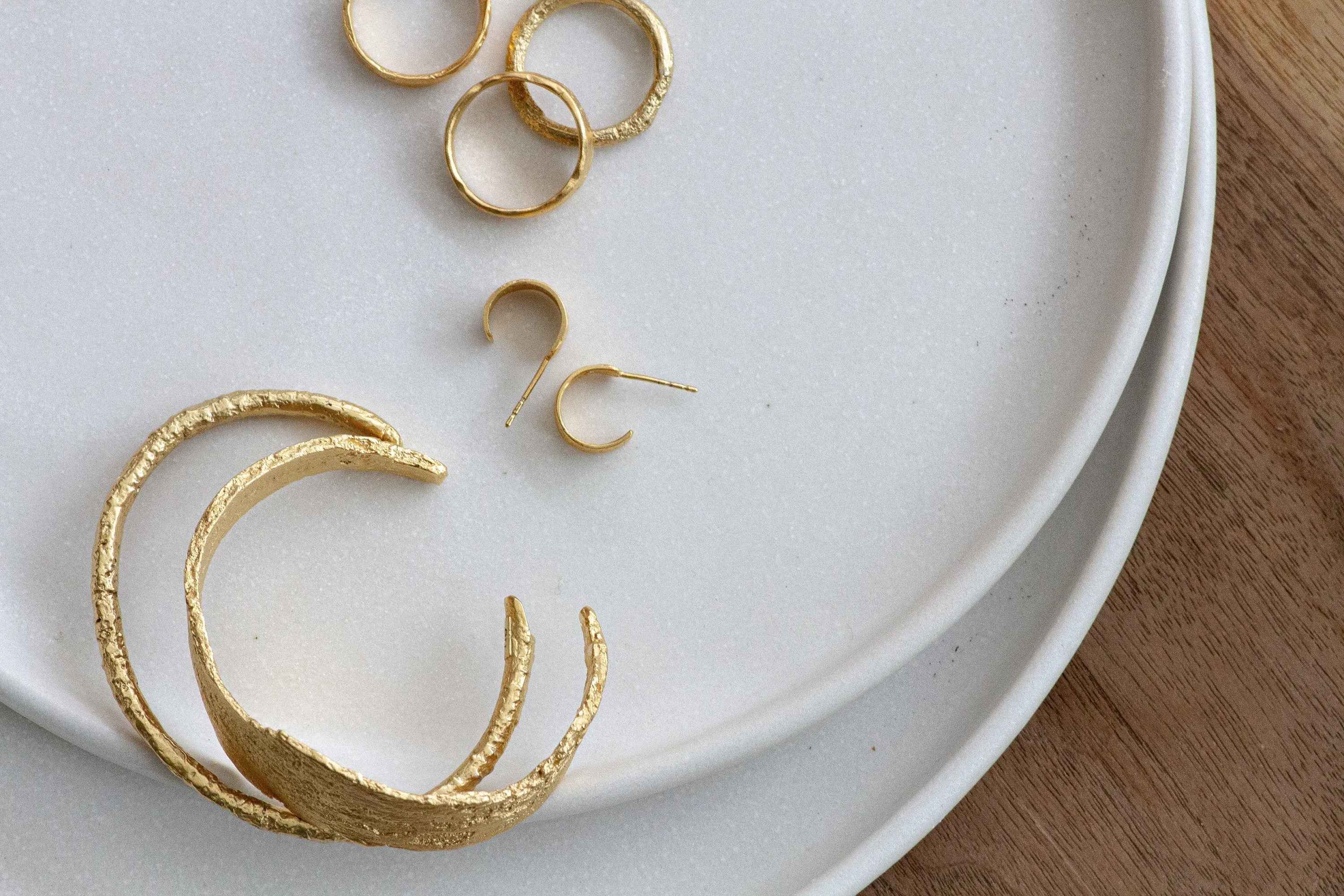 Gold Branch Open Bangle Bracelet