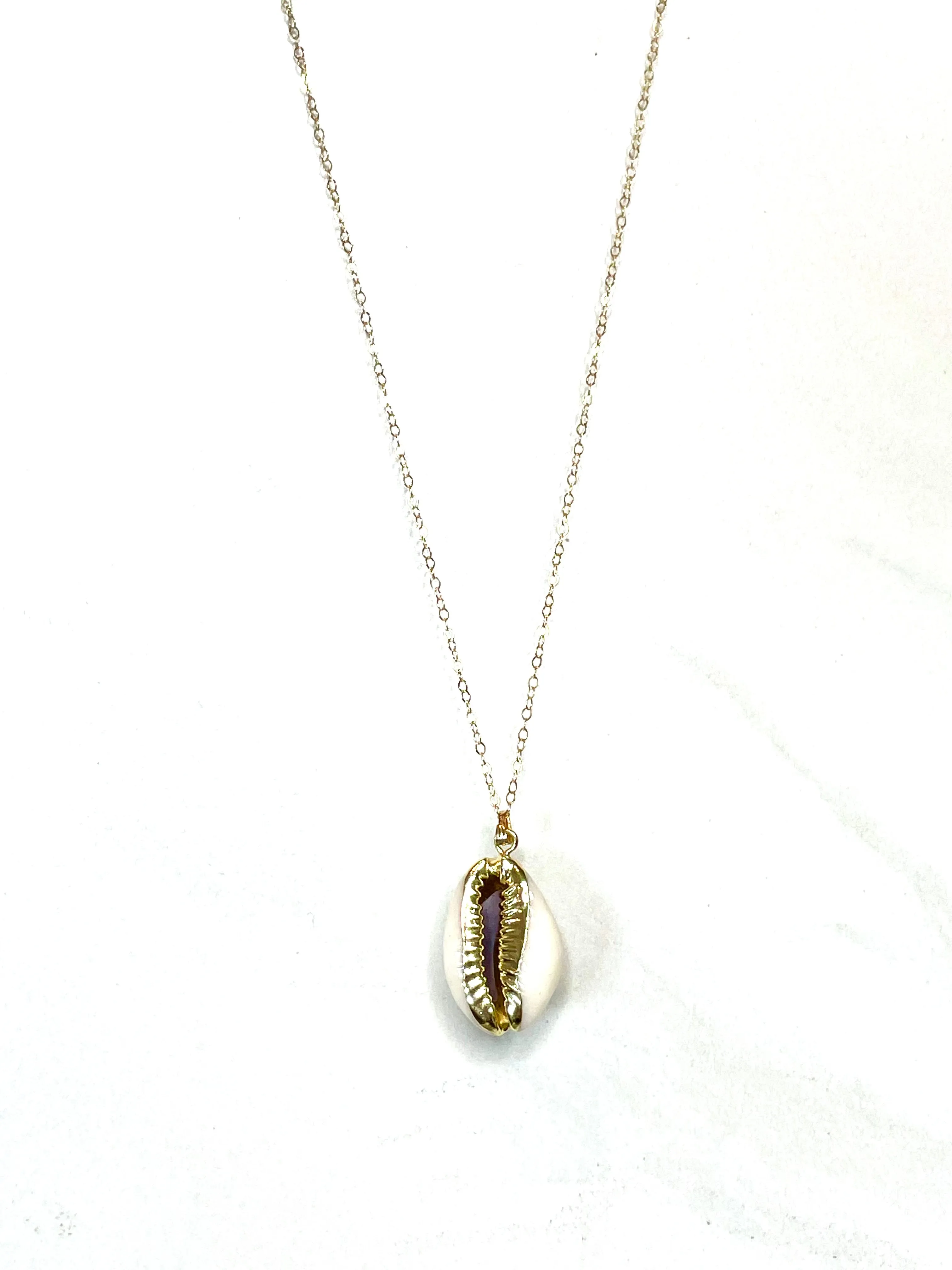 Gold Cowrie Shell Necklace